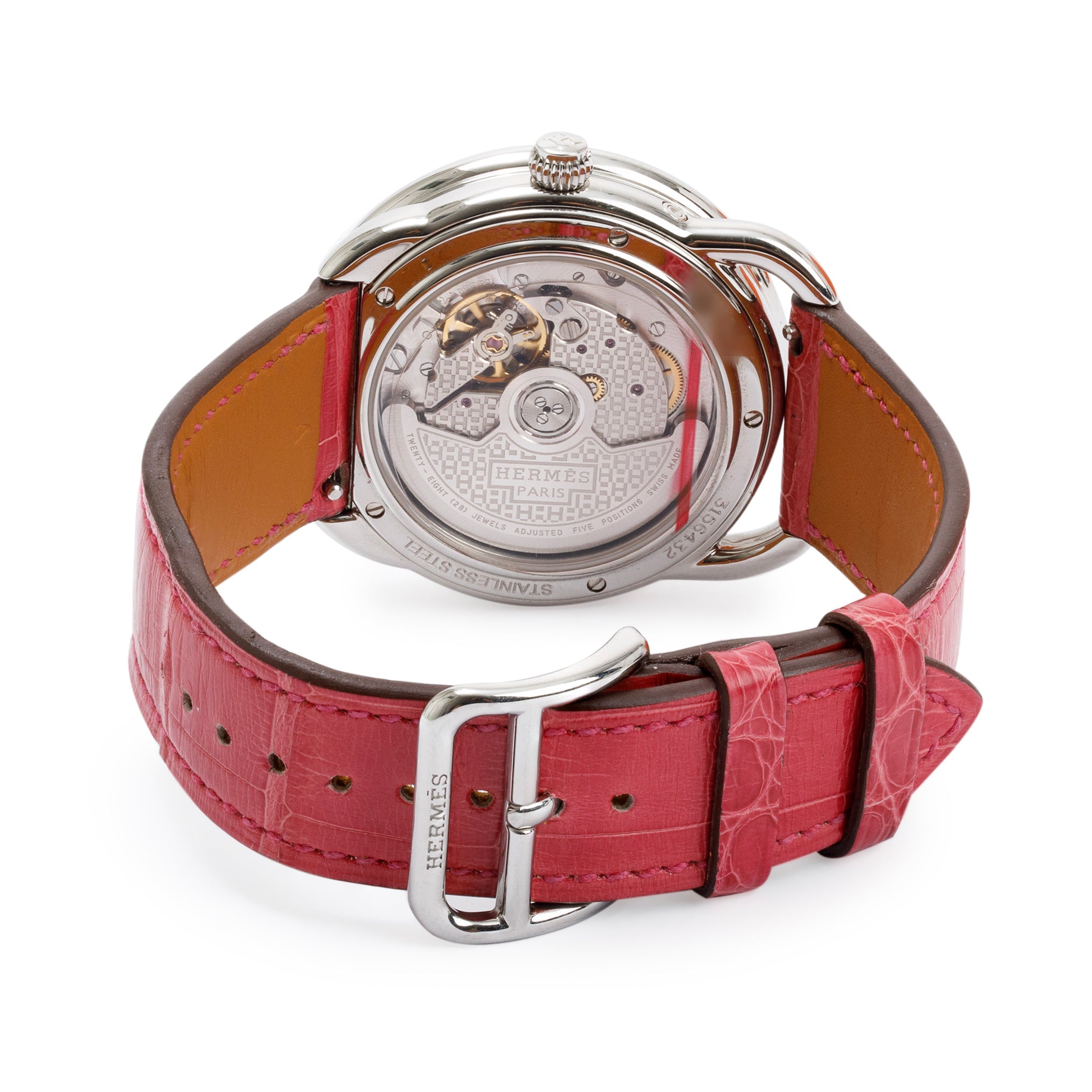 Hermes Stainless Steel Arceau Petite Lune 38 MM Automatic Watch w/ Box