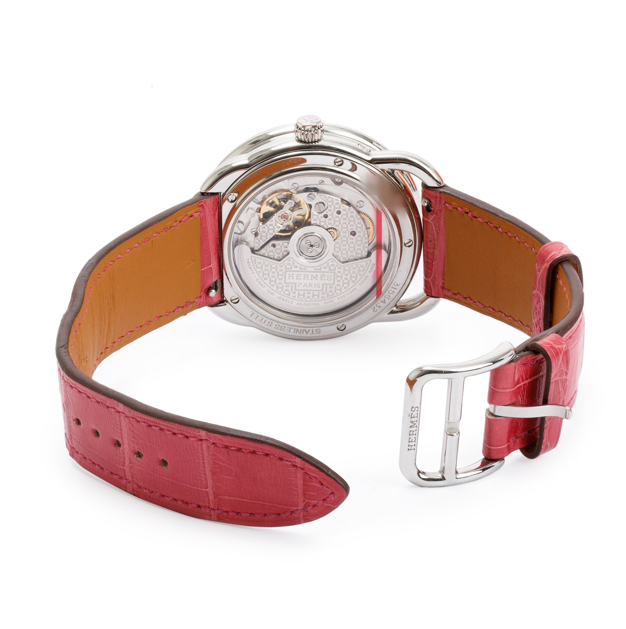 Hermes Stainless Steel Arceau Petite Lune 38 MM Automatic Watch w/ Box