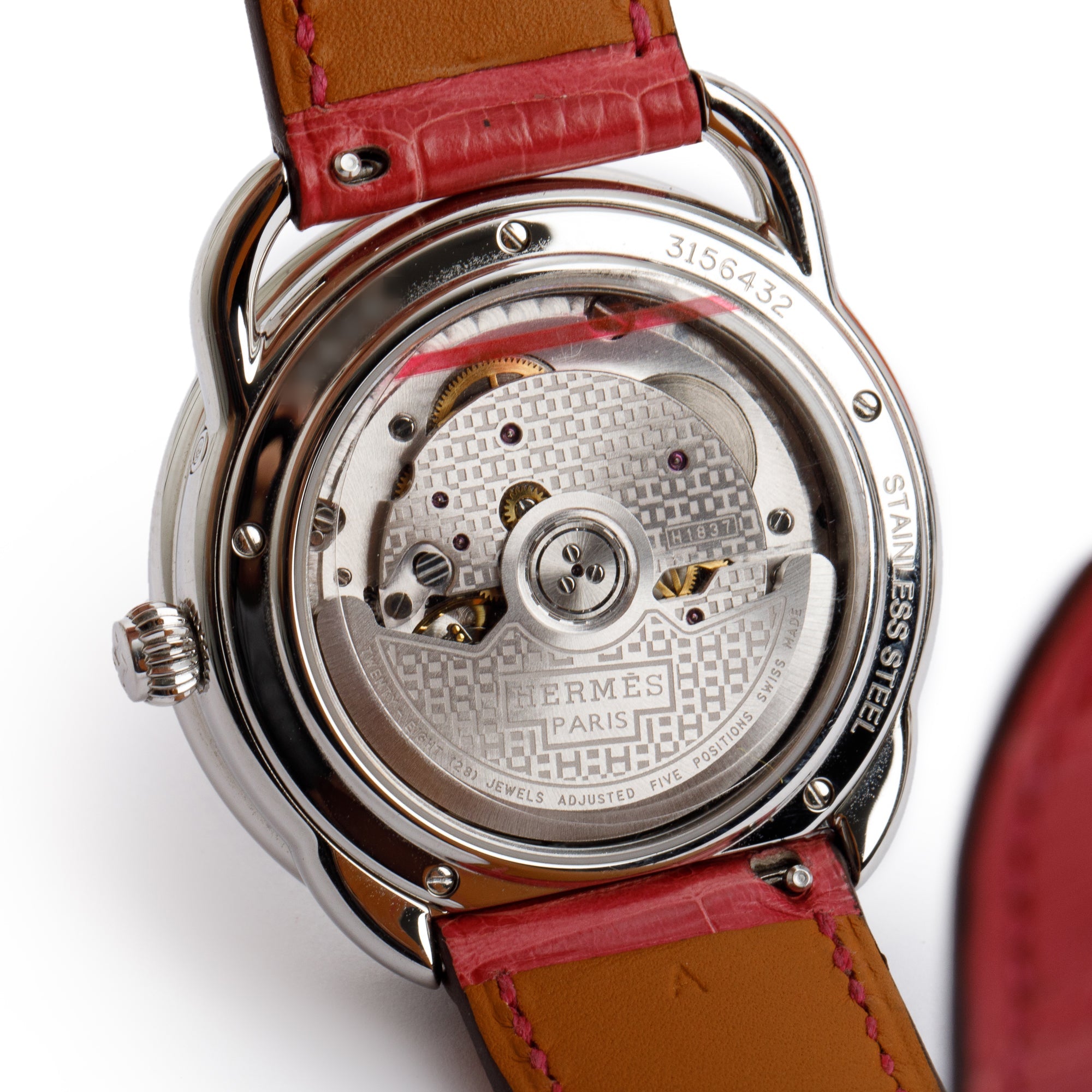 Hermes Stainless Steel Arceau Petite Lune 38 MM Automatic Watch w/ Box