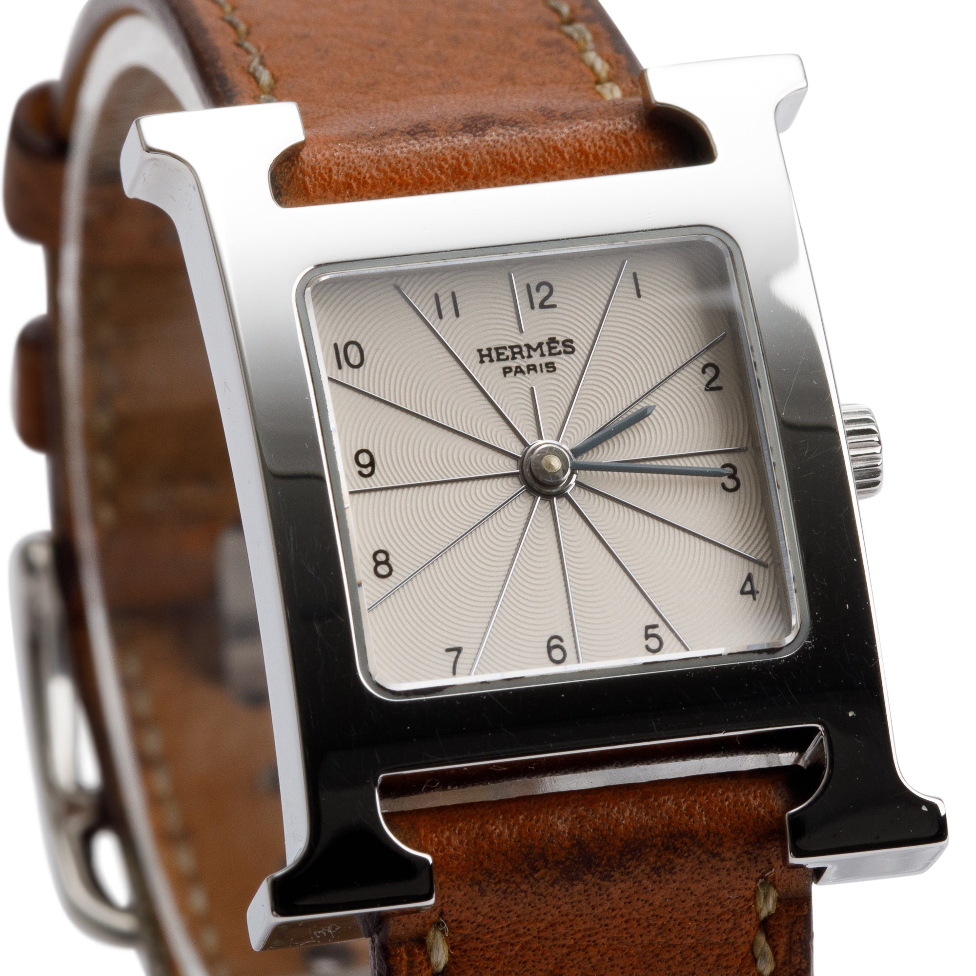 Hermes Stainless Steel Heure H Mini Model 21 MM Watch