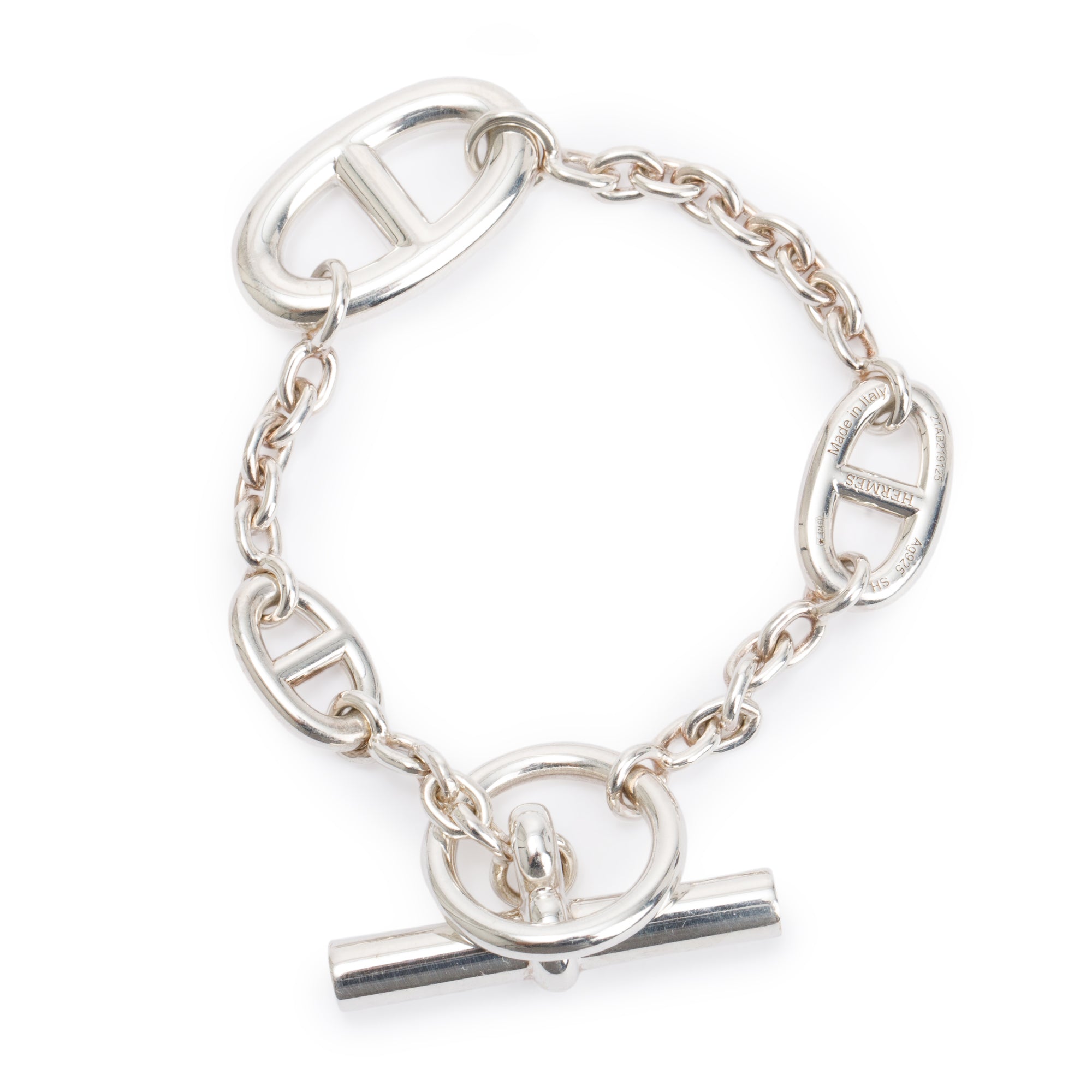 Hermes Sterling Silver Farandole Bracelet w/ Box