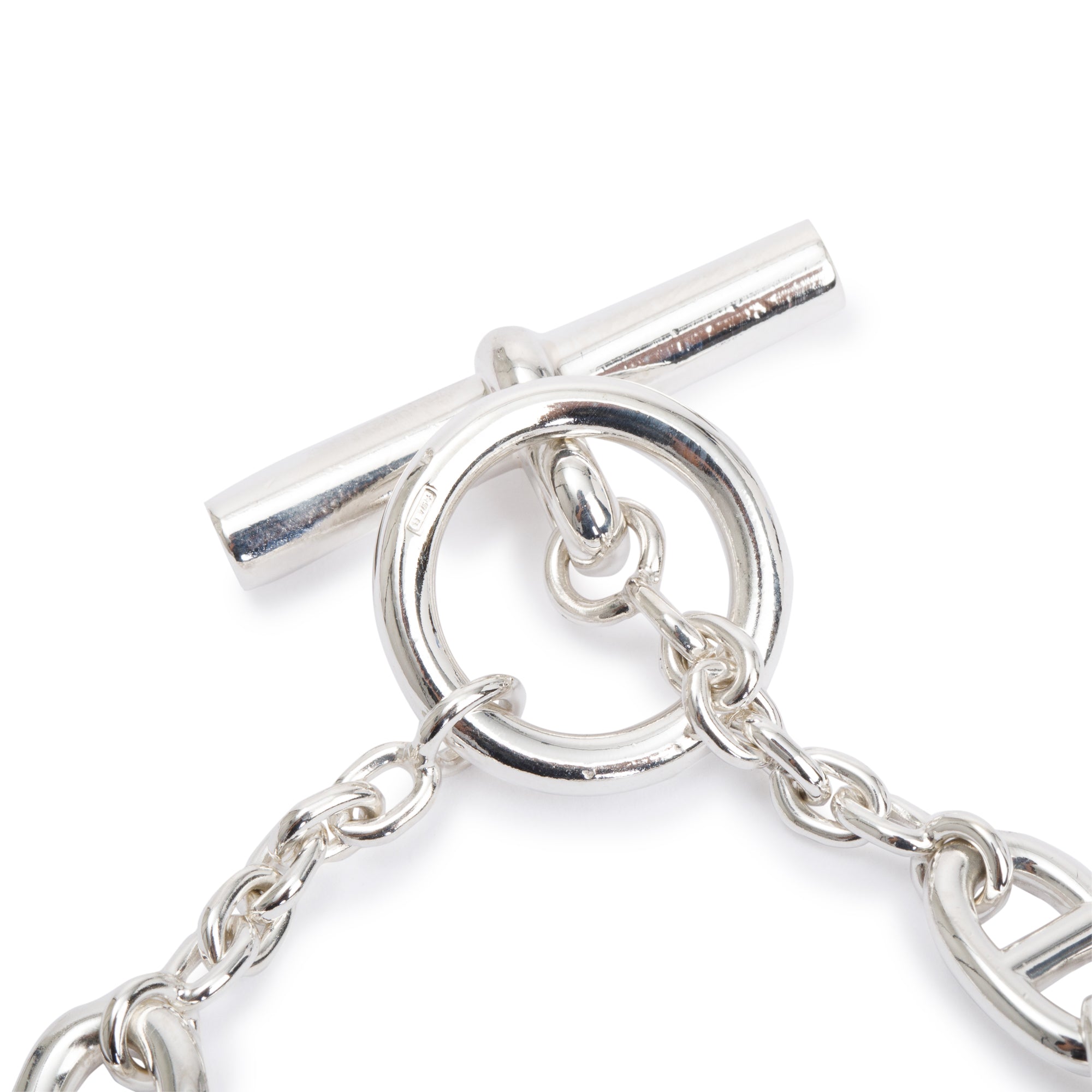 Hermes Sterling Silver Farandole Bracelet w/ Box