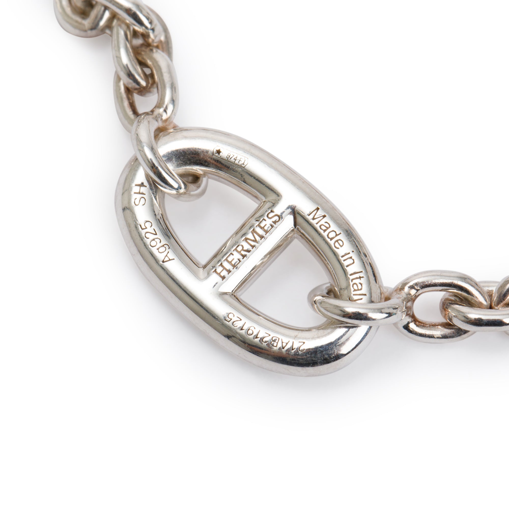 Hermes Sterling Silver Farandole Bracelet w/ Box