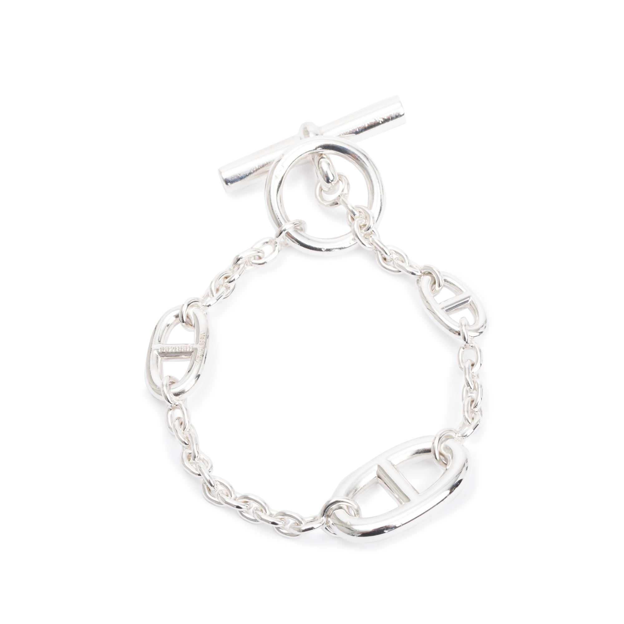 Hermes Sterling Silver Farandole Bracelet w/ Box