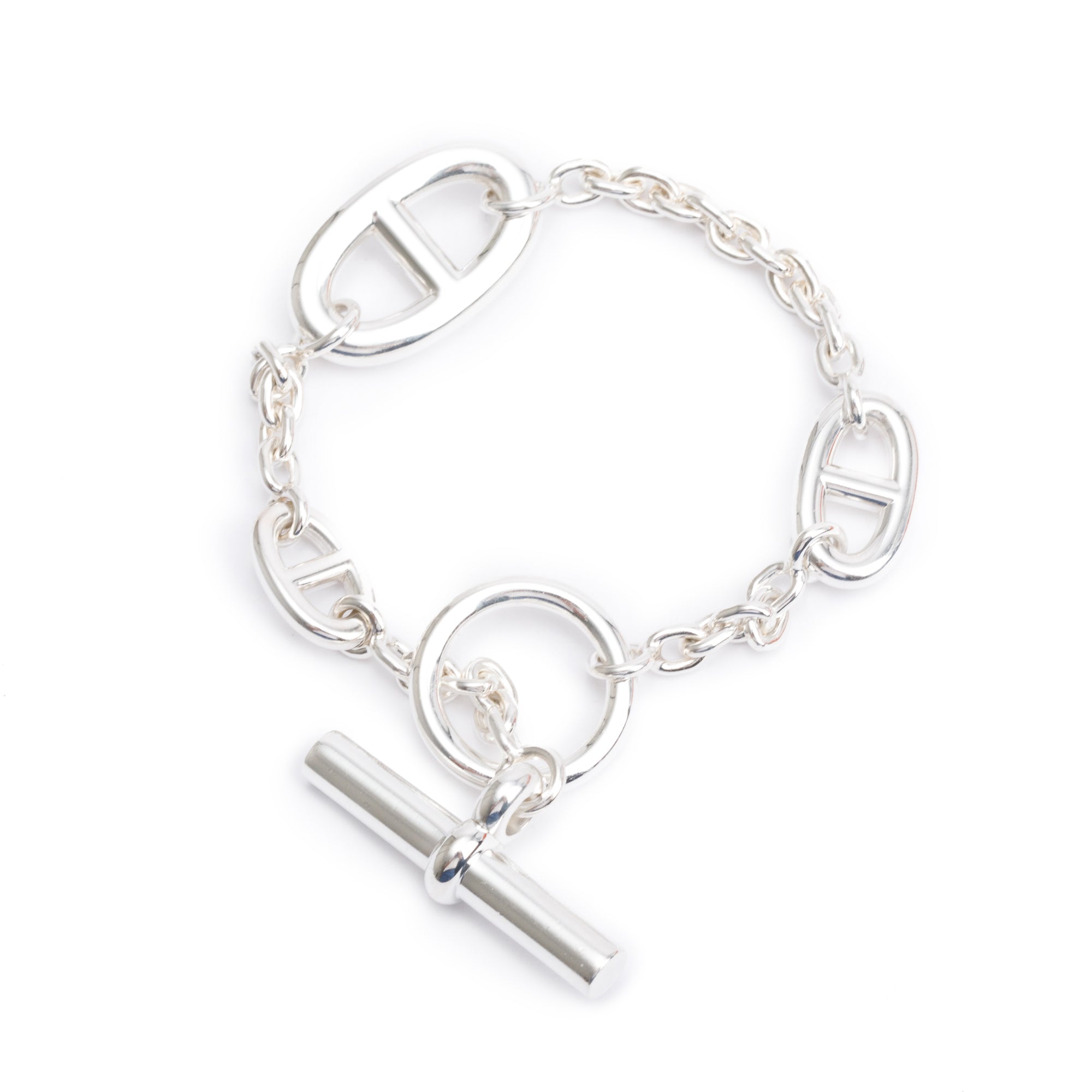 Hermes Sterling Silver Farandole Bracelet w/ Box