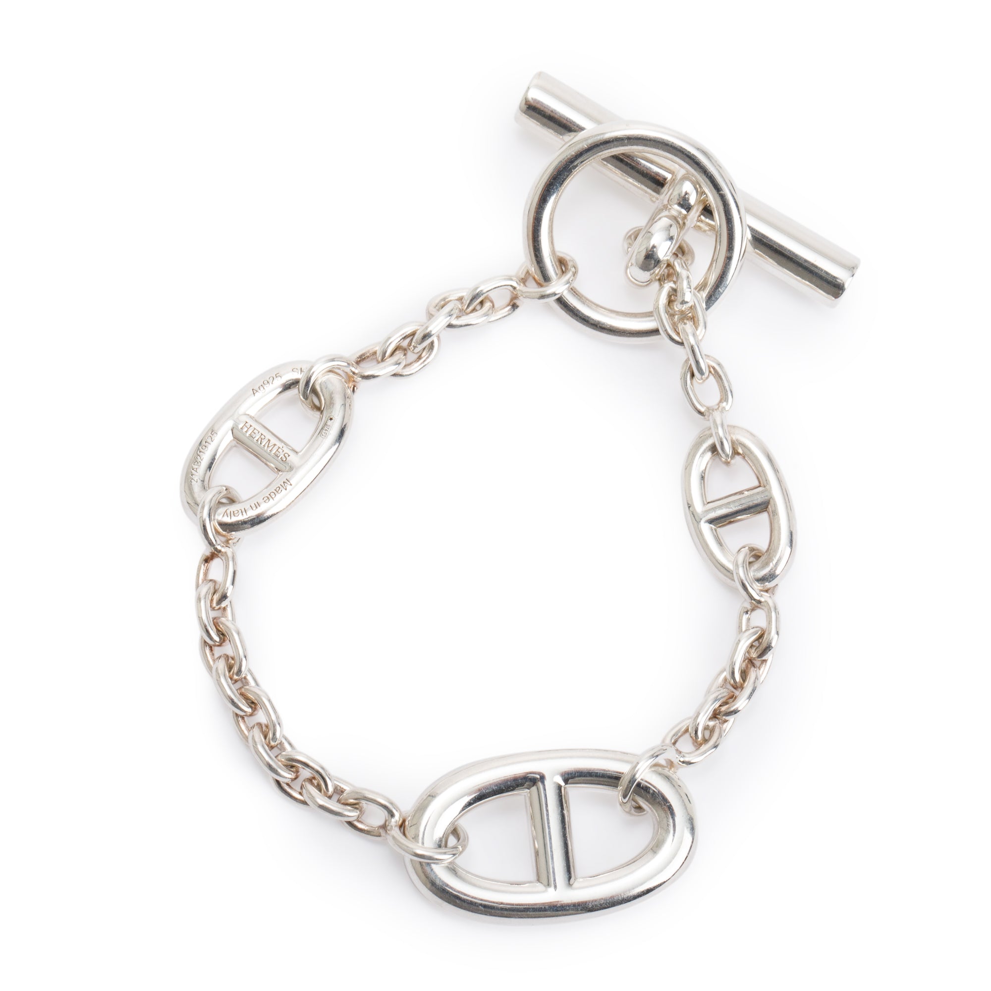 Hermes Sterling Silver Farandole Bracelet w/ Box