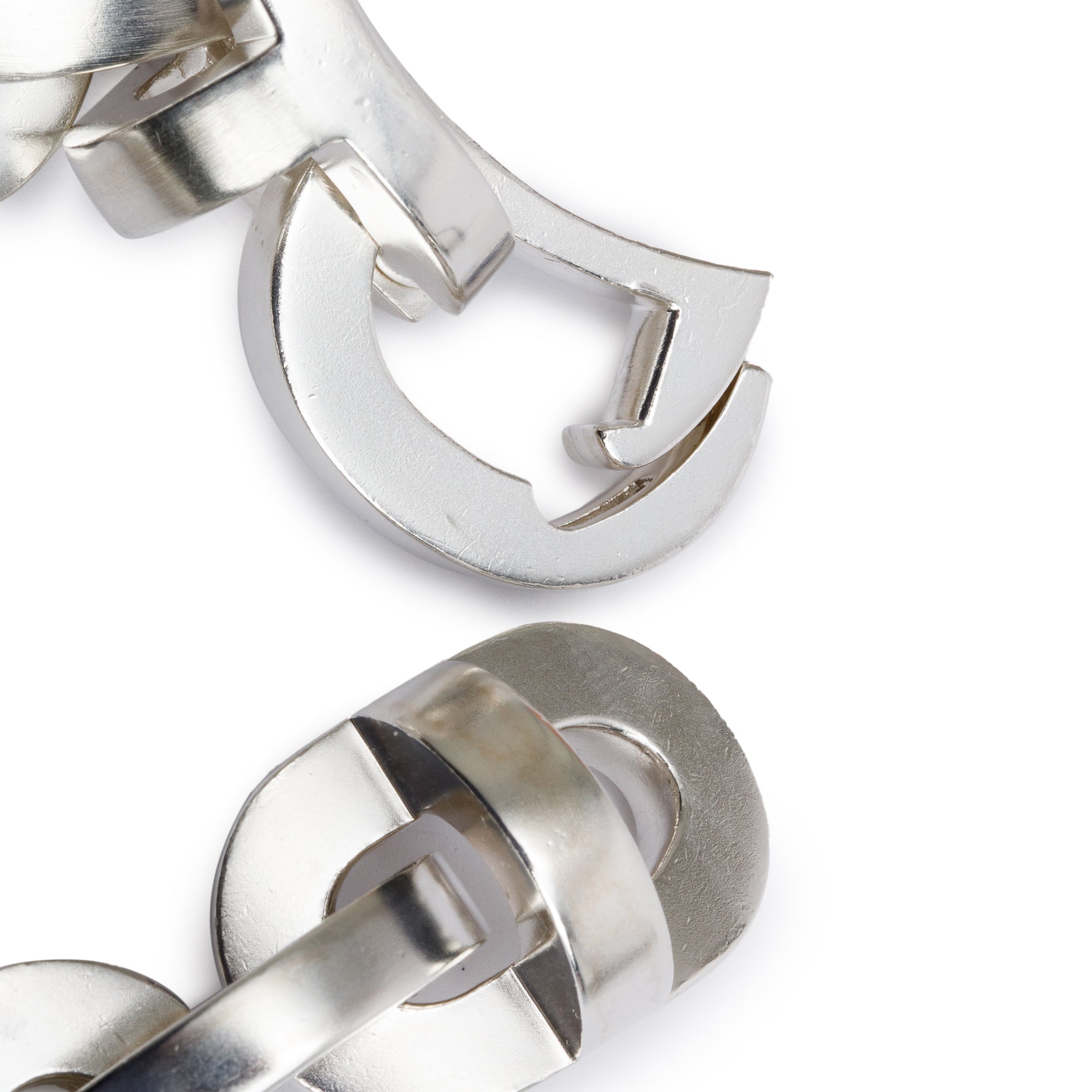 Hermes Sterling Silver Largo Link Bracelet w/ Box