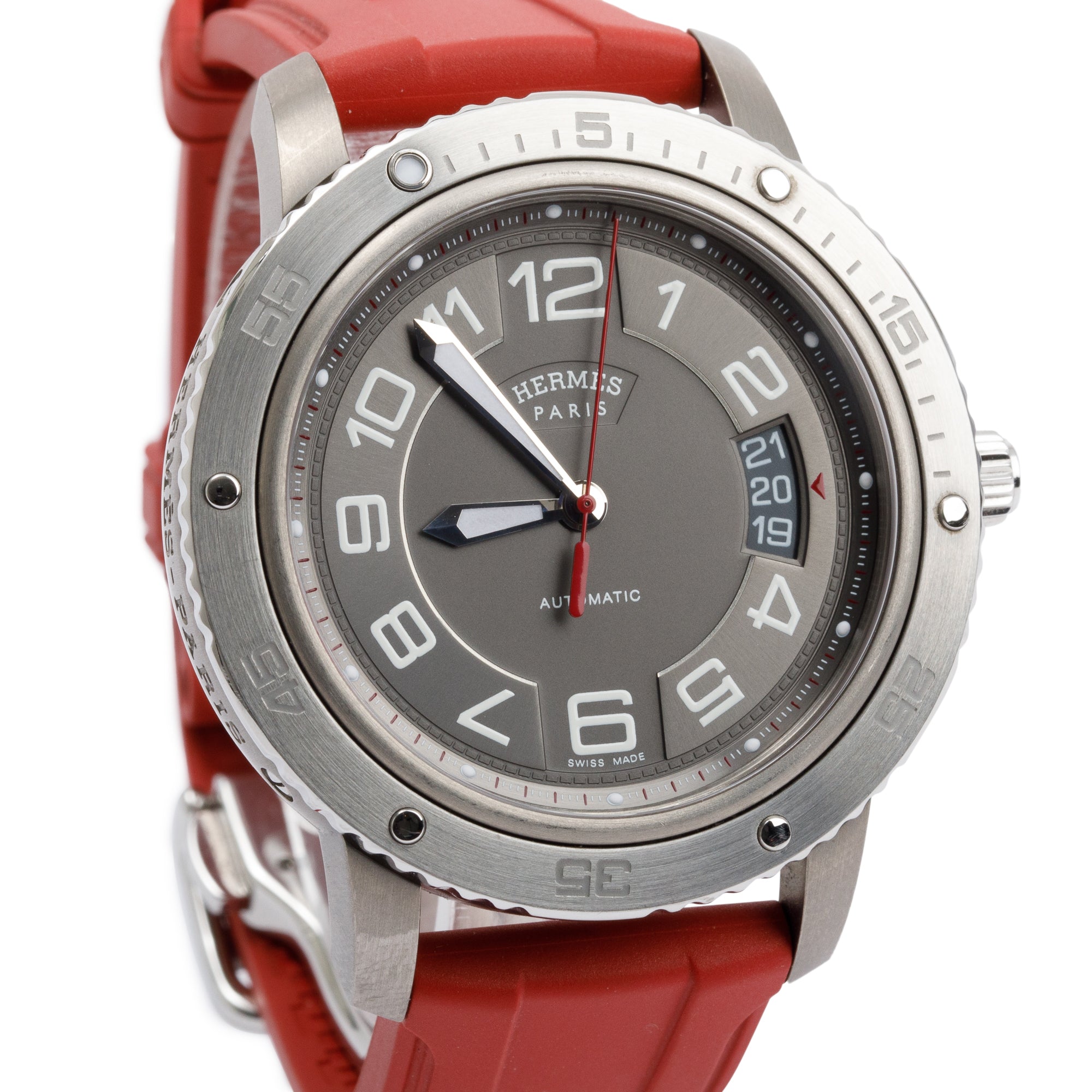 Hermes Titanium Clipper Sport Automatic 41 MM Watch