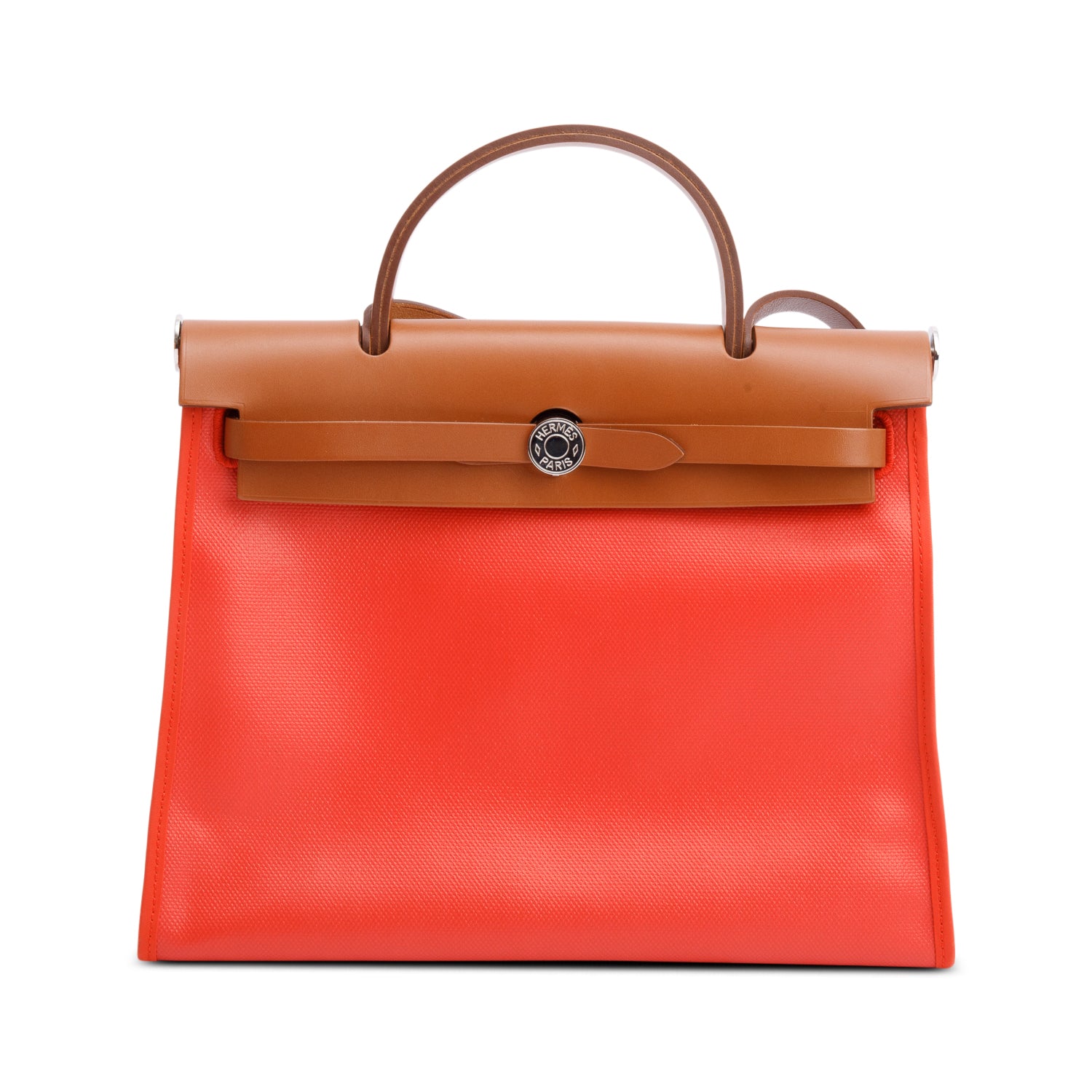 Hermes Toile H Berline Vache Hunter Herbag Zip 31 w/ Pouch & Box