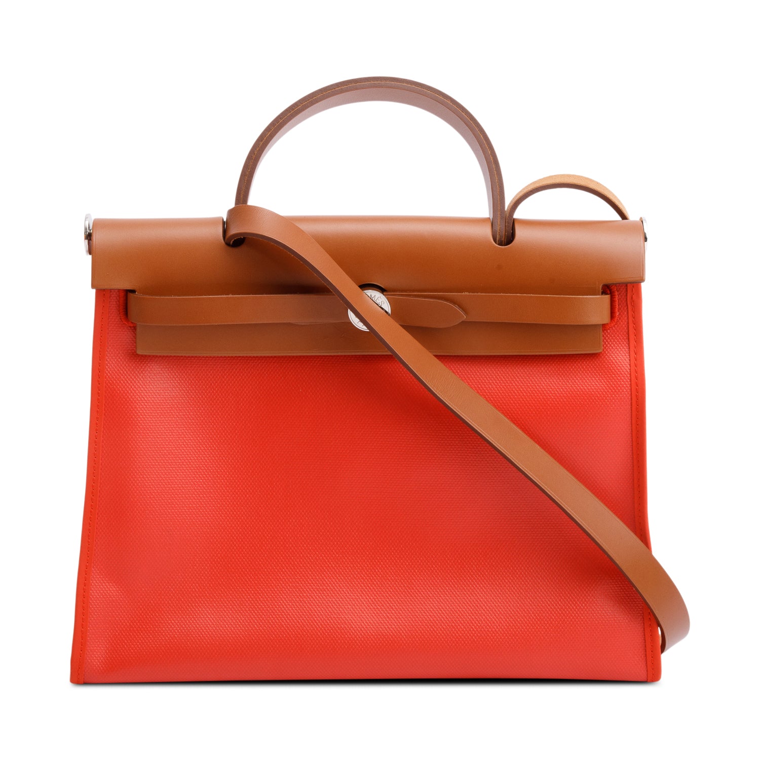 Hermes Toile H Berline Vache Hunter Herbag Zip 31 w/ Pouch & Box