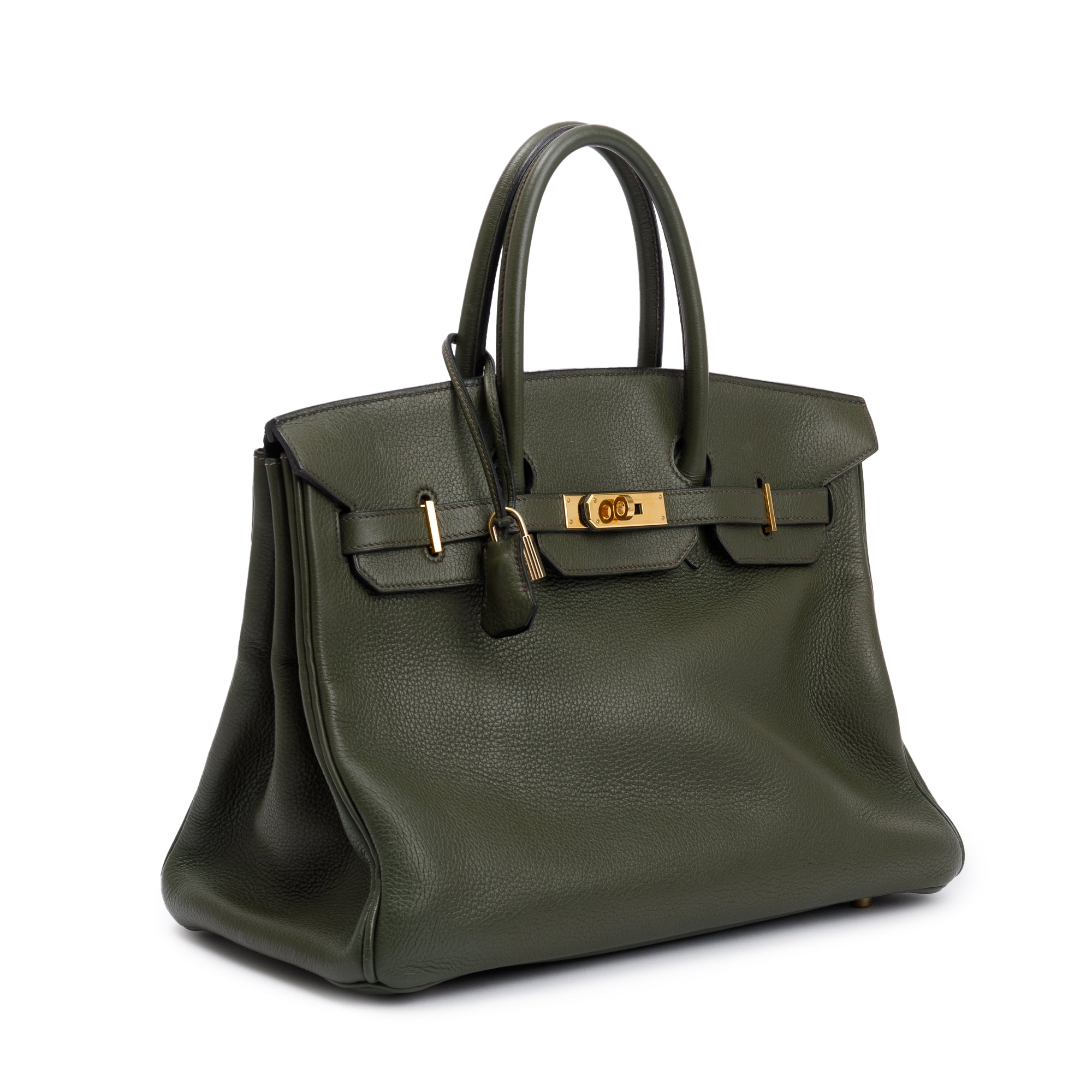 Hermes Vert De Gris Taurillon Clemence Birkin 35