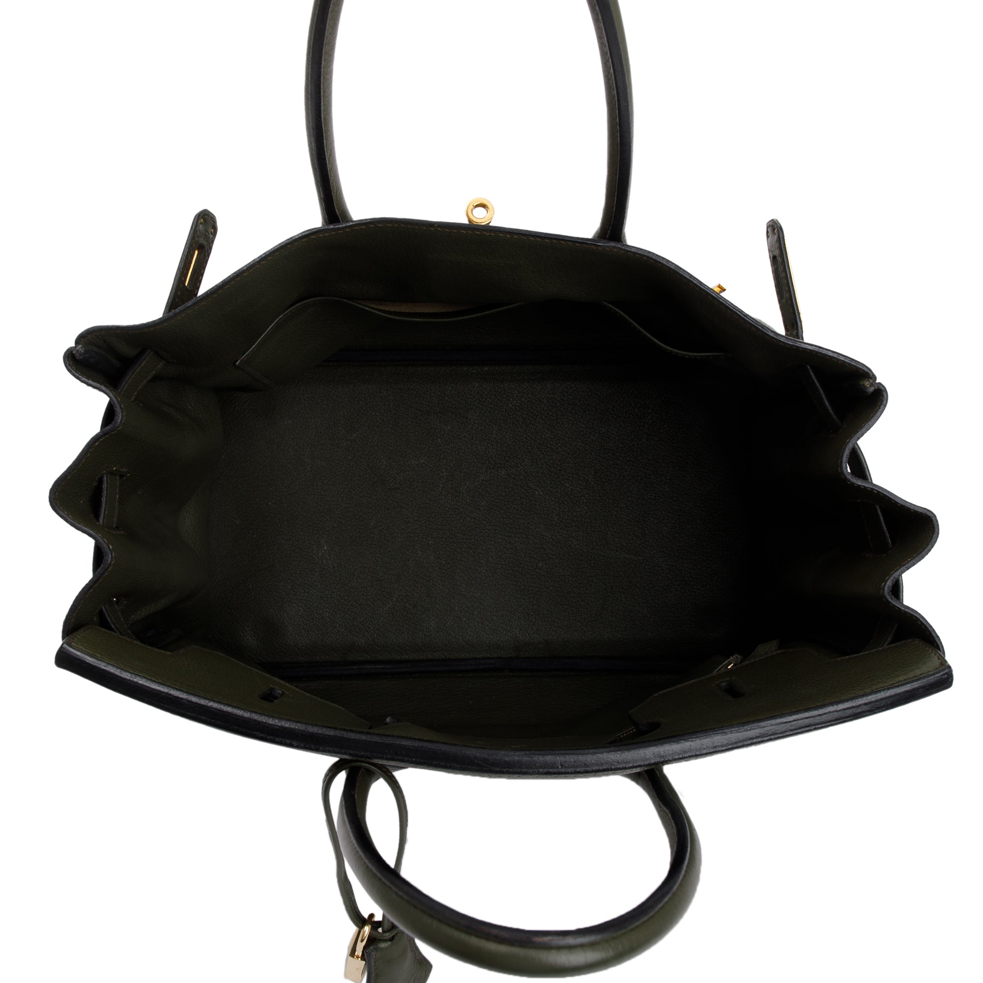 Hermes Vert De Gris Taurillon Clemence Birkin 35