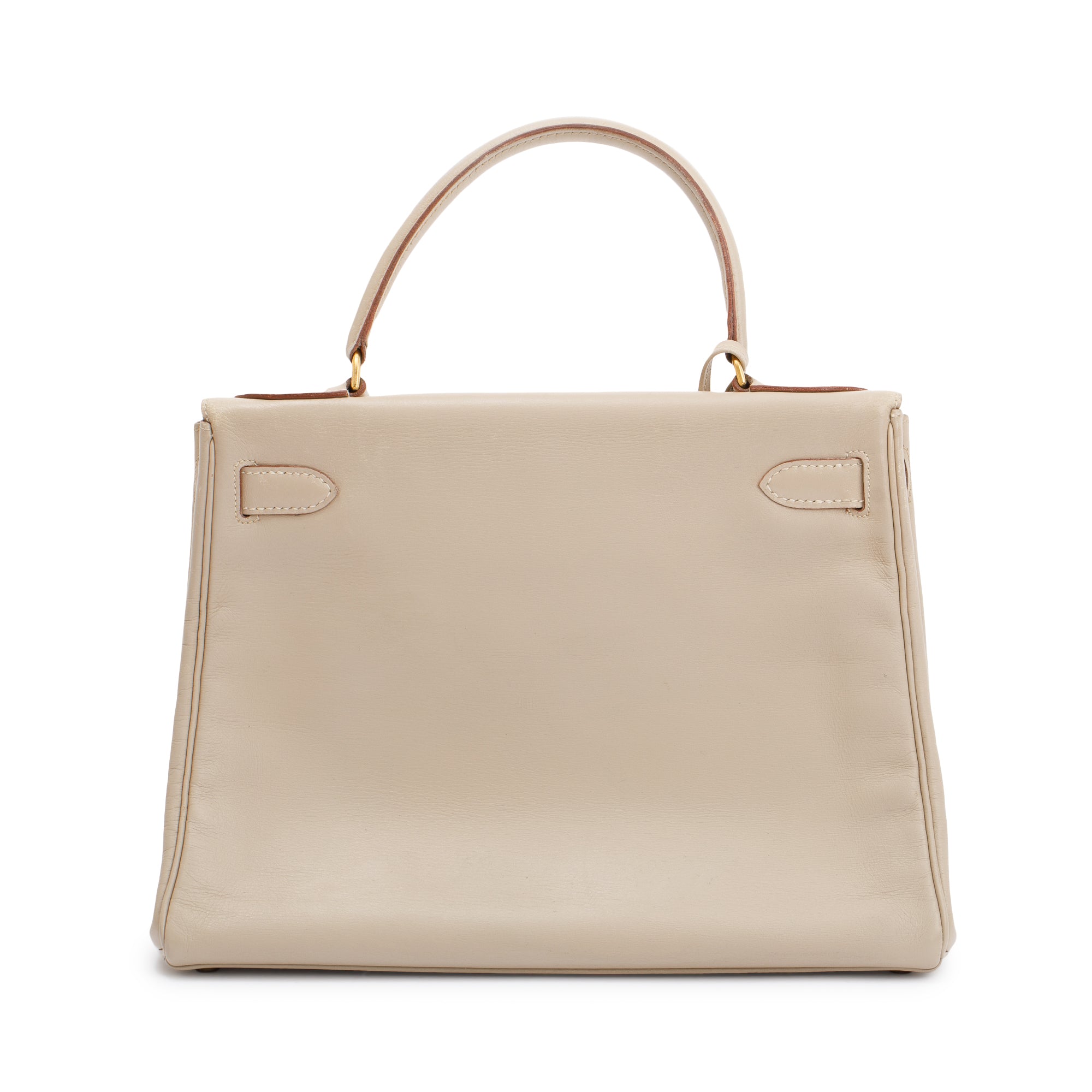 Hermes Vintage Beige Veau Box Leather Kelly Retourne 28