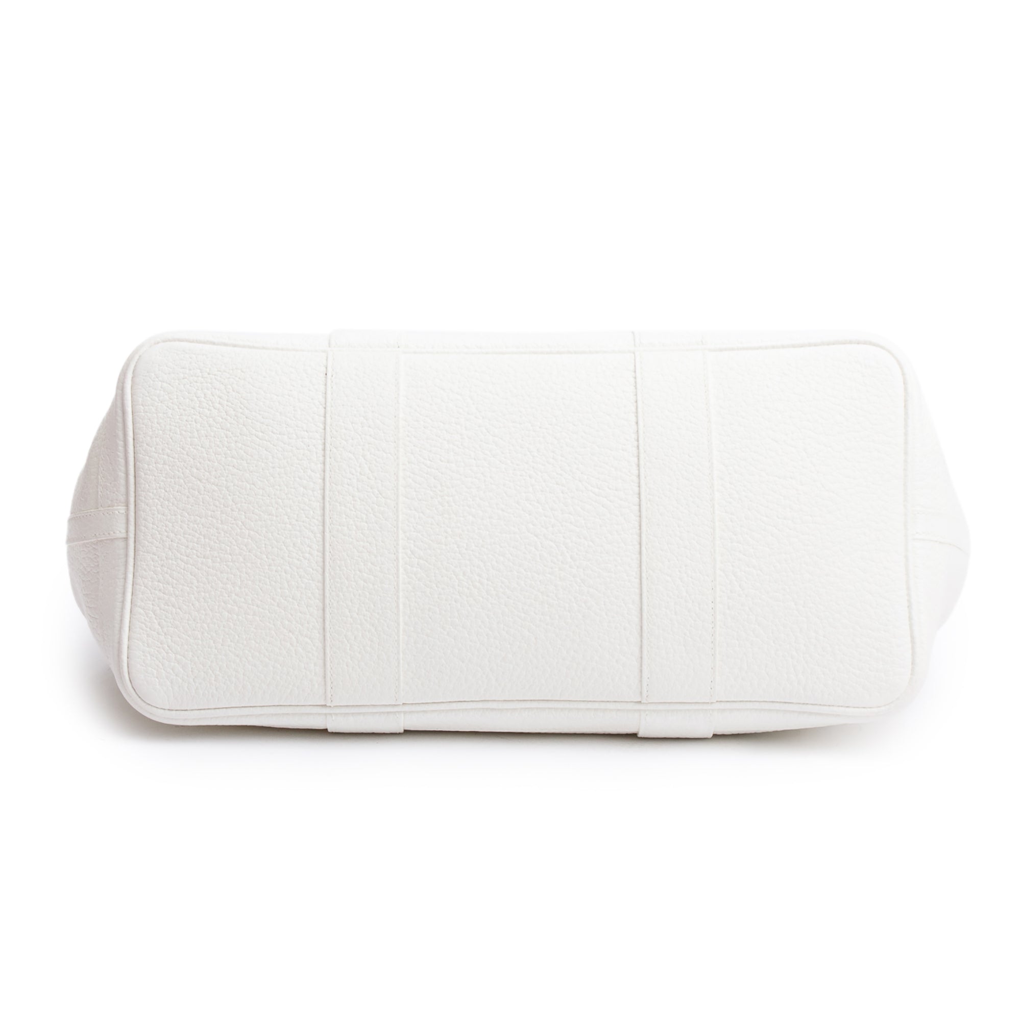 Hermes White Negonda Leather Garden Party 36