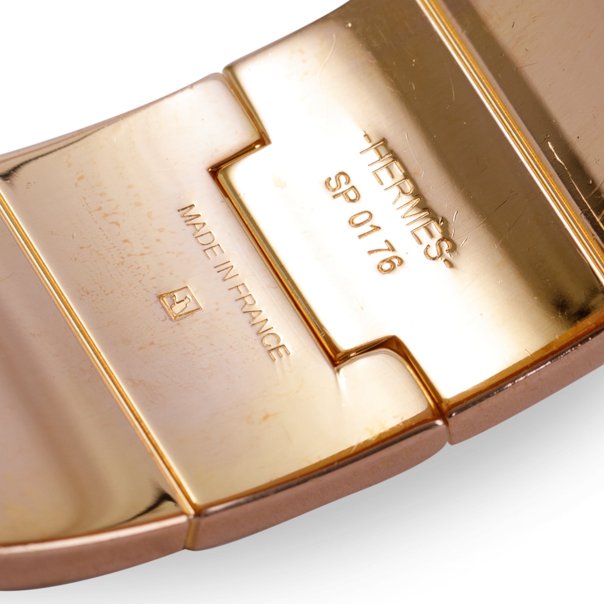Hermes Wide Hinged Enamel Bracelet