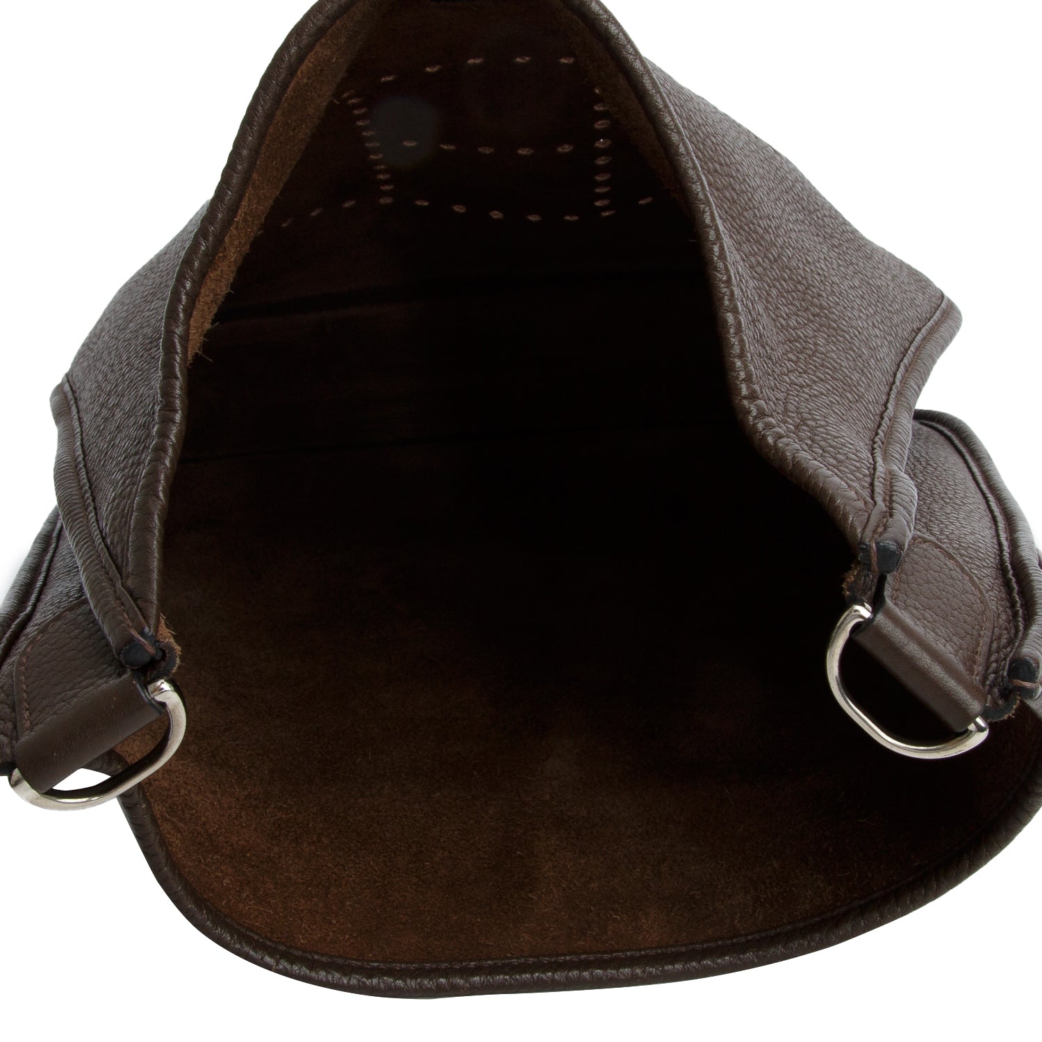 Hermes Chocolate Taurillon Clemence Evelyne III 29 Bag