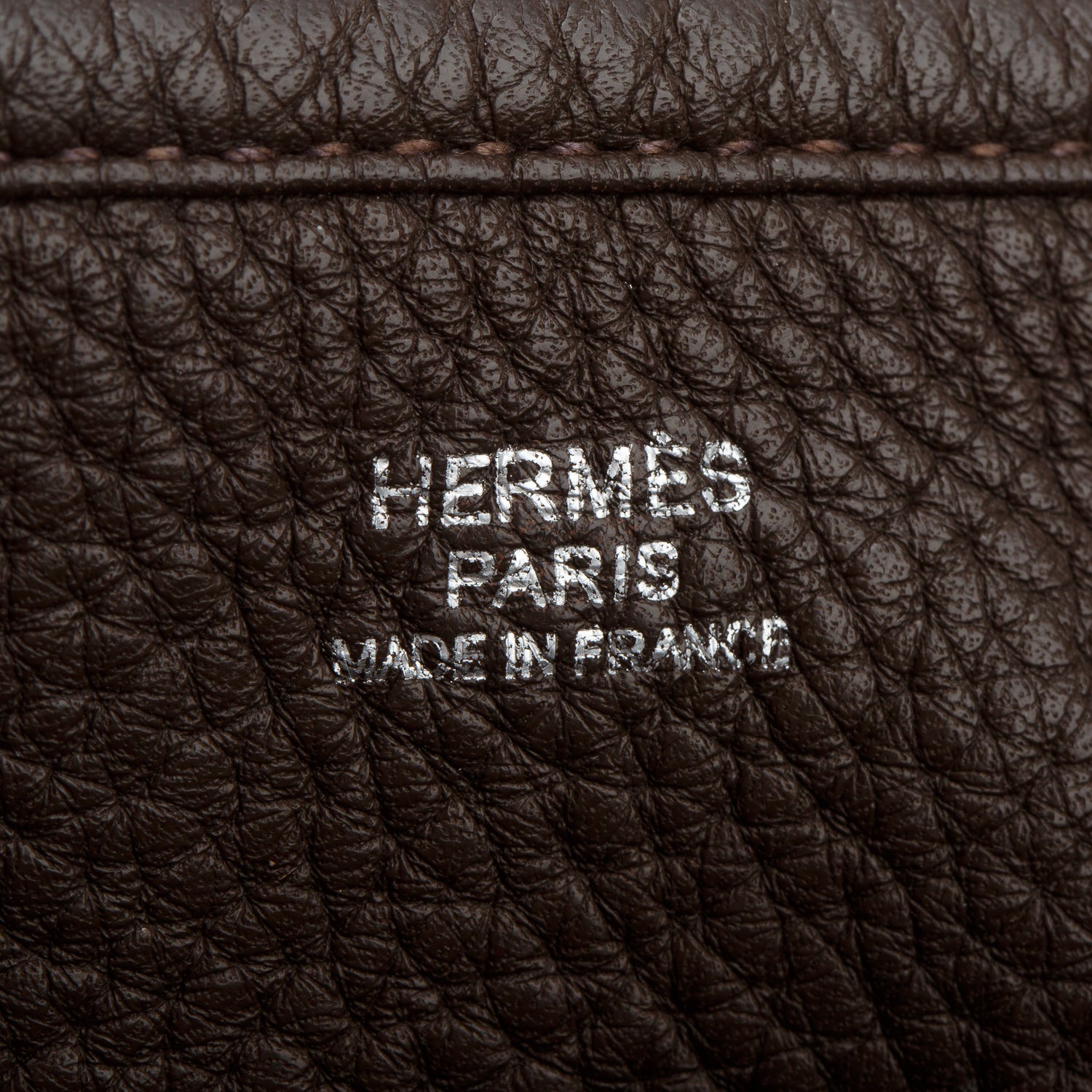 Hermes Chocolate Taurillon Clemence Evelyne III 29 Bag
