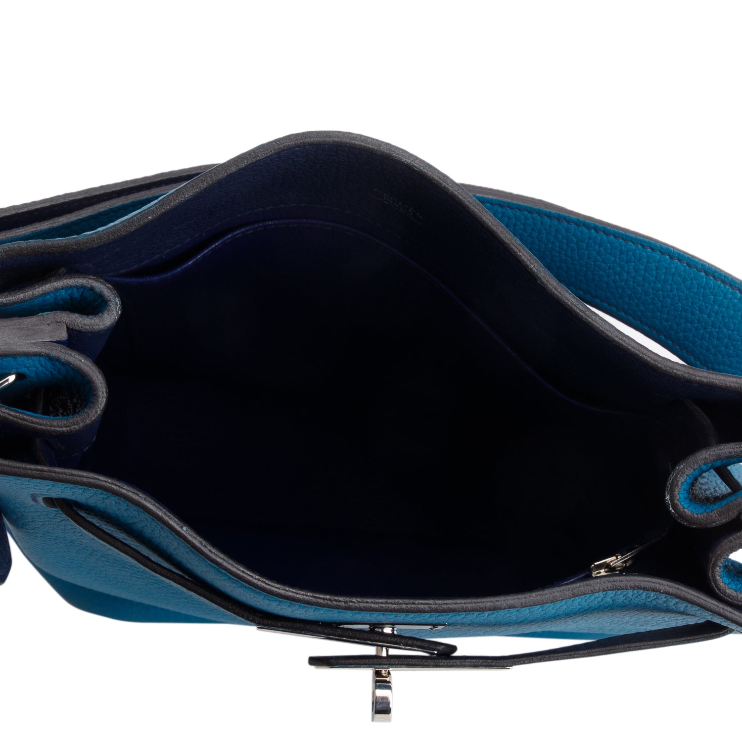 Hermes Bleu Izmir Togo Leather So Kelly 22 Bag