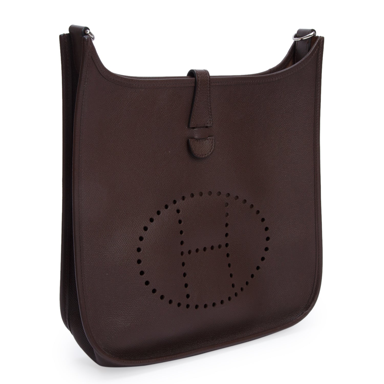 Hermes Chocolate Epsom Evelyne 29 Bag