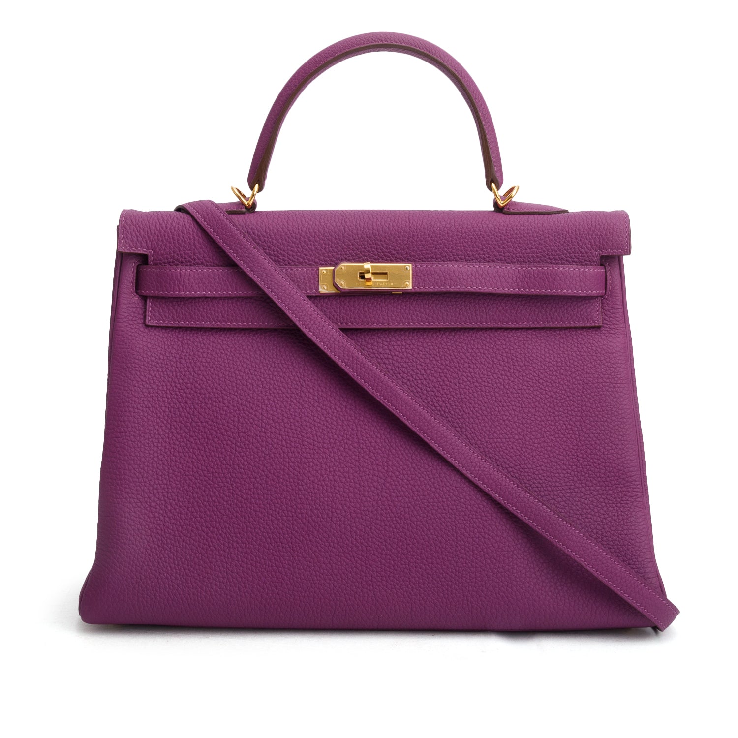 Hermes Anemone Clemence Kelly Retourne 35 w/ Strap