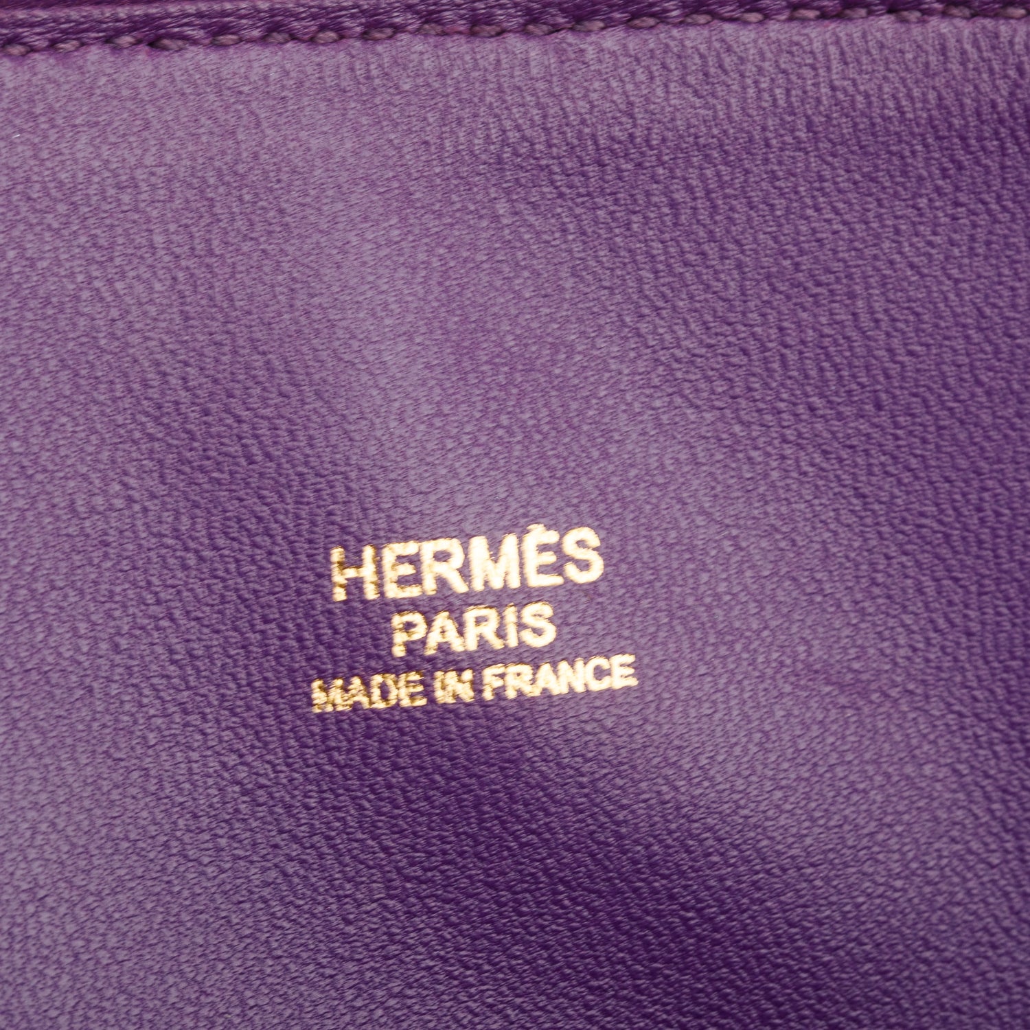 Hermes Ultraviolet Clemence Leather Bolide 35 w/ Strap
