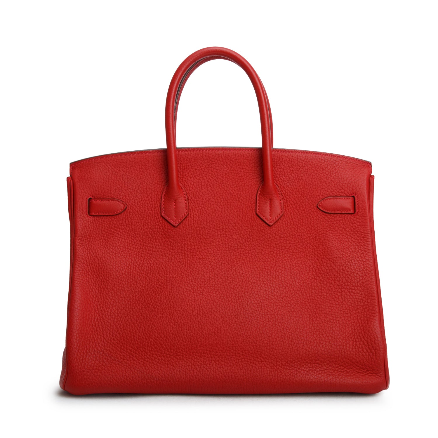 Hermes Rouge Casaque Taurillon Clemence Birkin 35