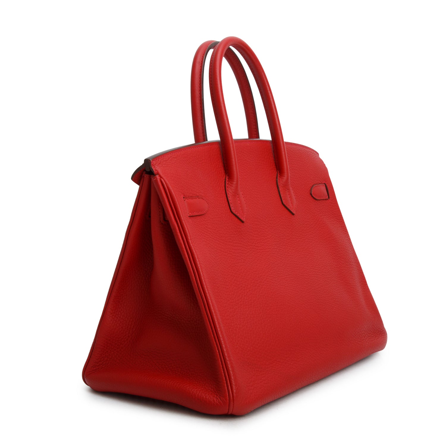 Hermes Rouge Casaque Taurillon Clemence Birkin 35