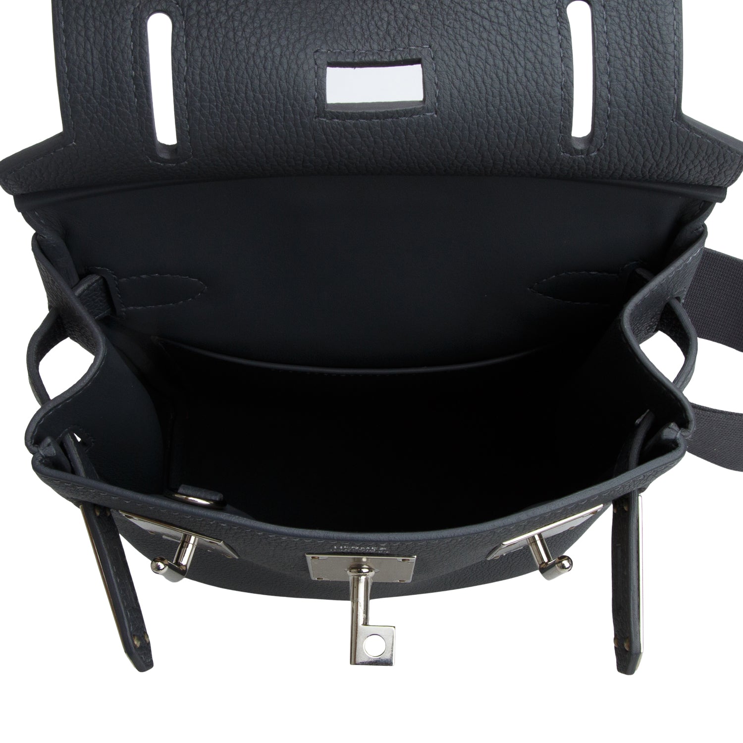 Hermes 2025 Gris Misty Togo Hac A Dos PM Backpack