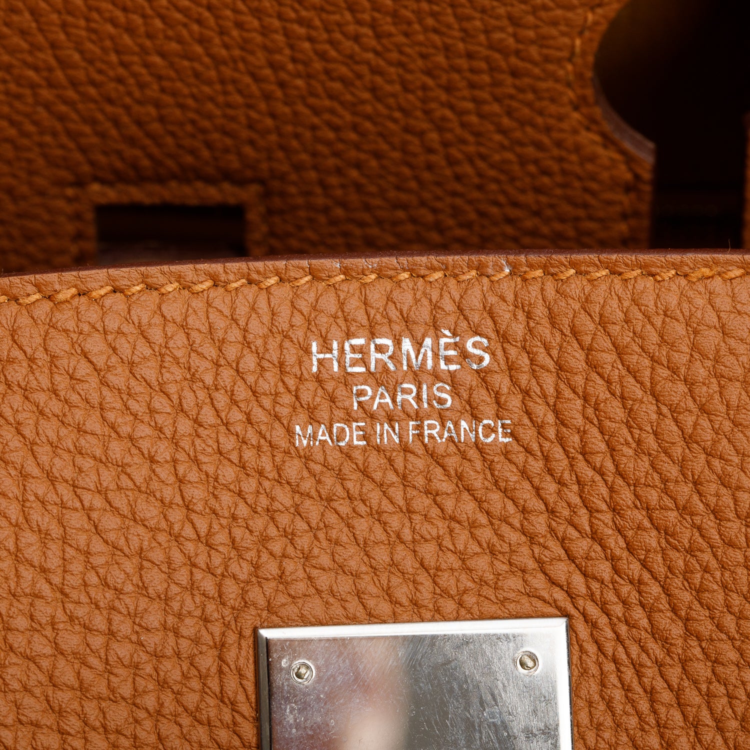 Hermes Gold Ambre Togo/Swift Officier Birkin 35
