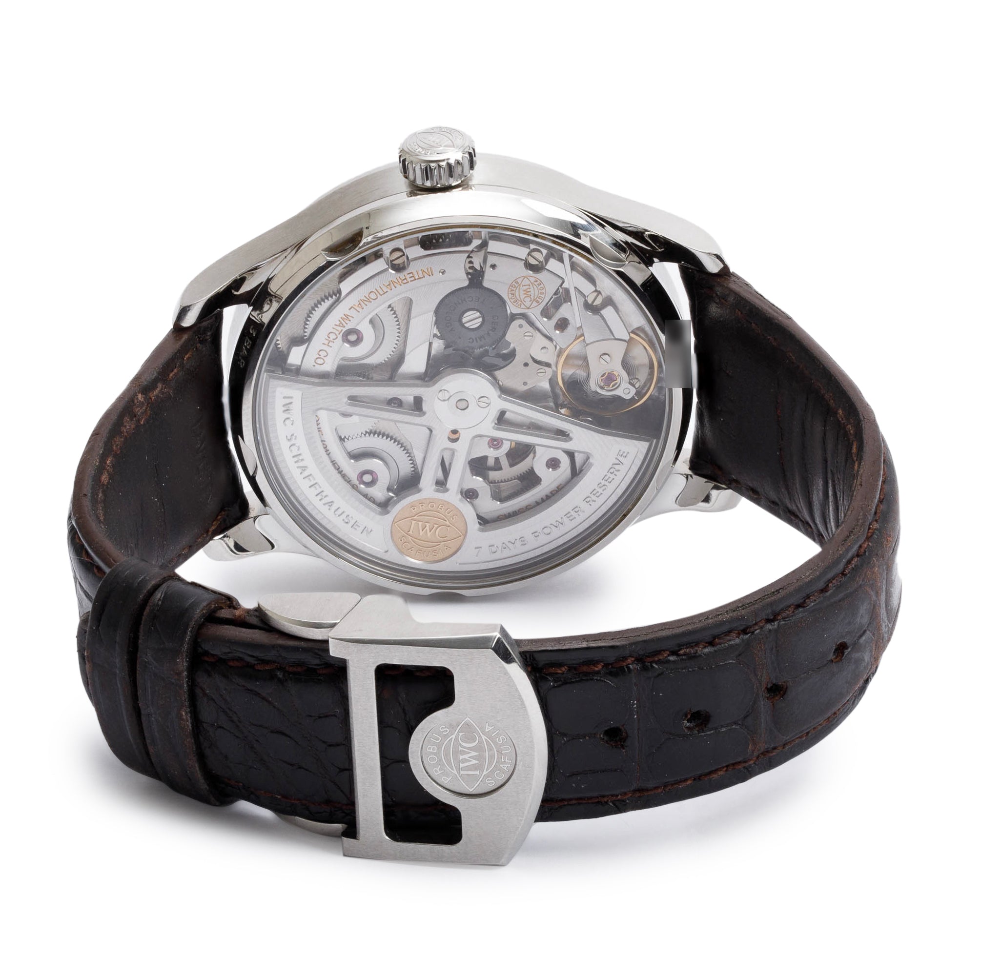 IWC Stainless Steel Portugieser 42.3 MM 7 Day Reserve Automatic Watch IW500704 w/ Box & Papers