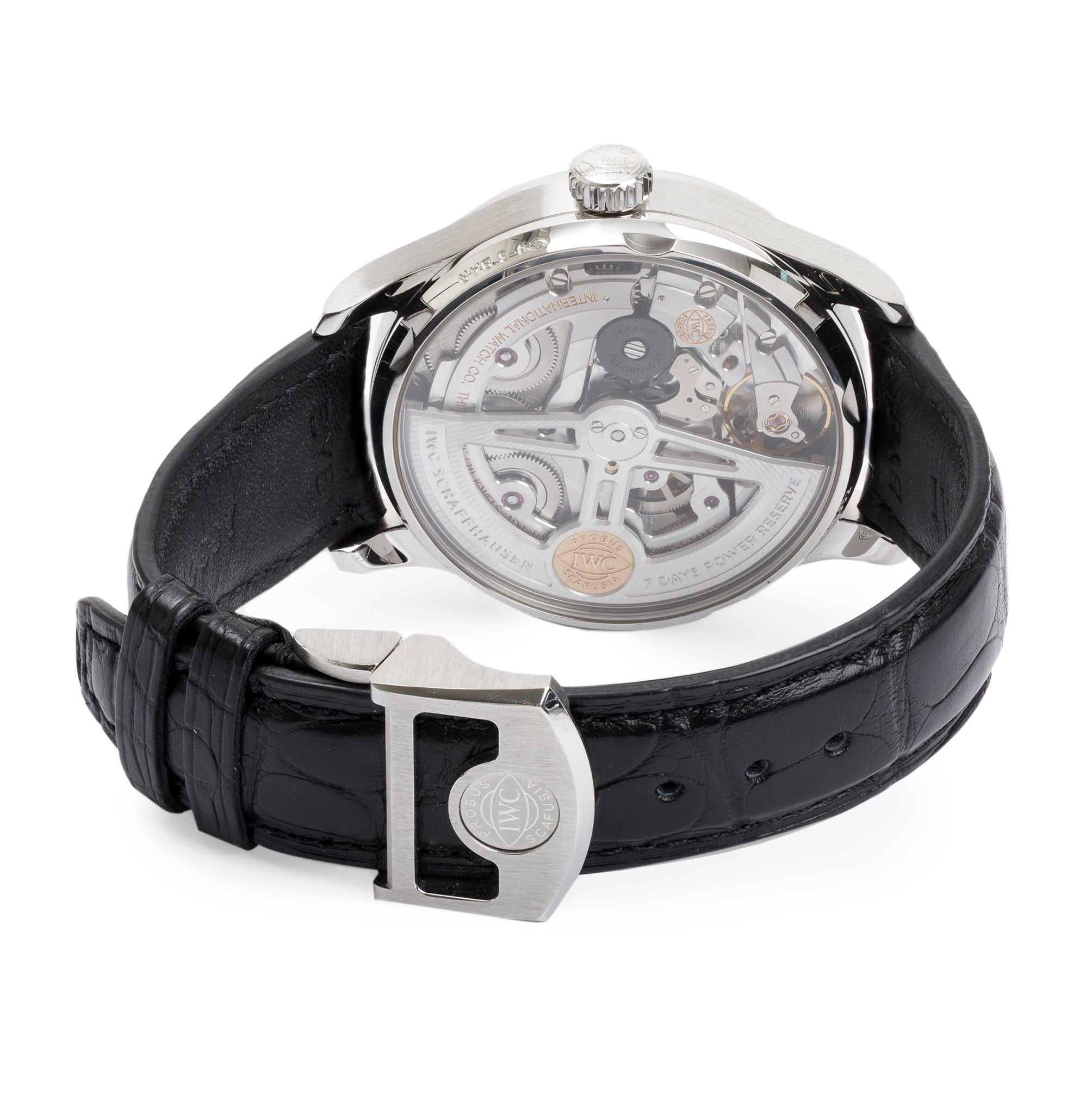 IWC Stainless Steel Portugieser 42.3 MM 7 Day Reserve Automatic Watch w/ Box & Papers