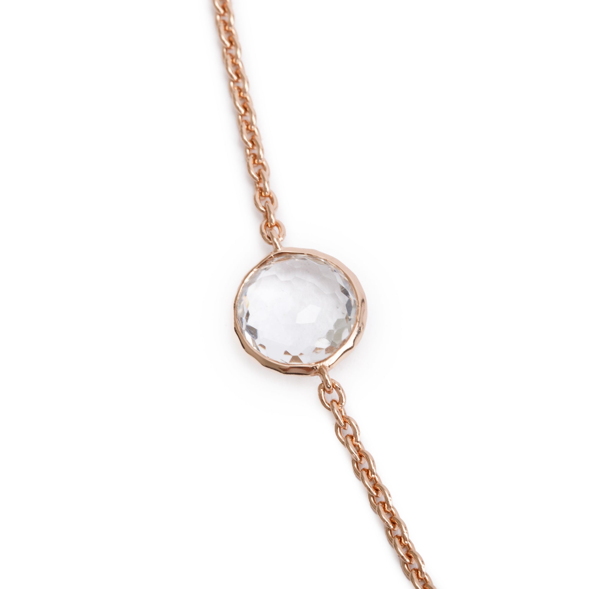 Ippolita Rose Gold Plated Sterling Silver Quartz Station Lollipop Necklace