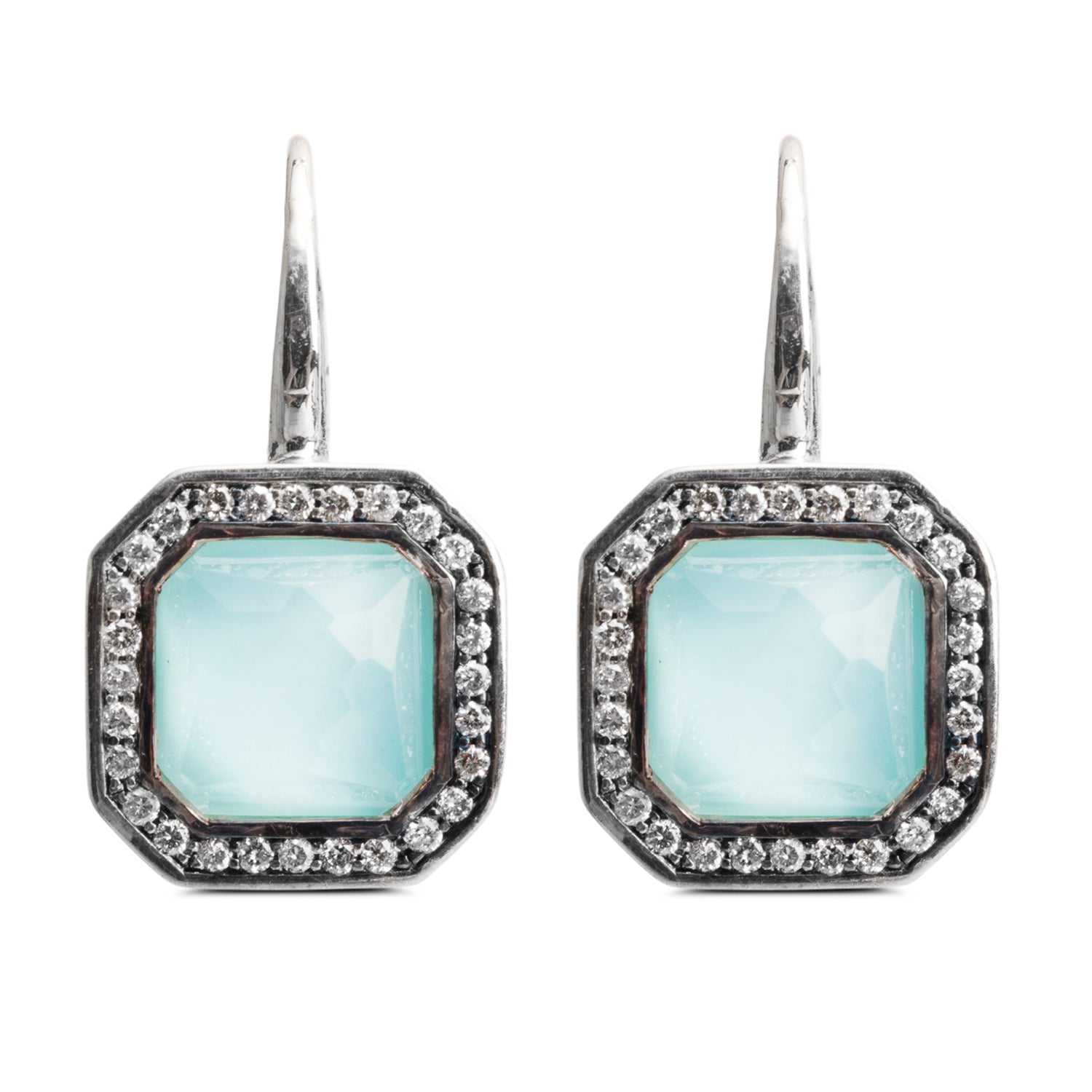 Ippolita Sterling Silver Diamond, Quartz & Turquoise Earrings