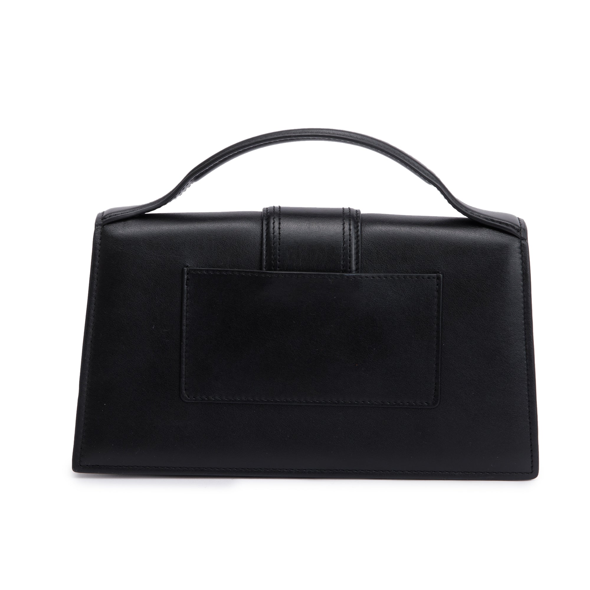 Jacquemus Black Leather Le Grand Bambino Bag w/ Strap