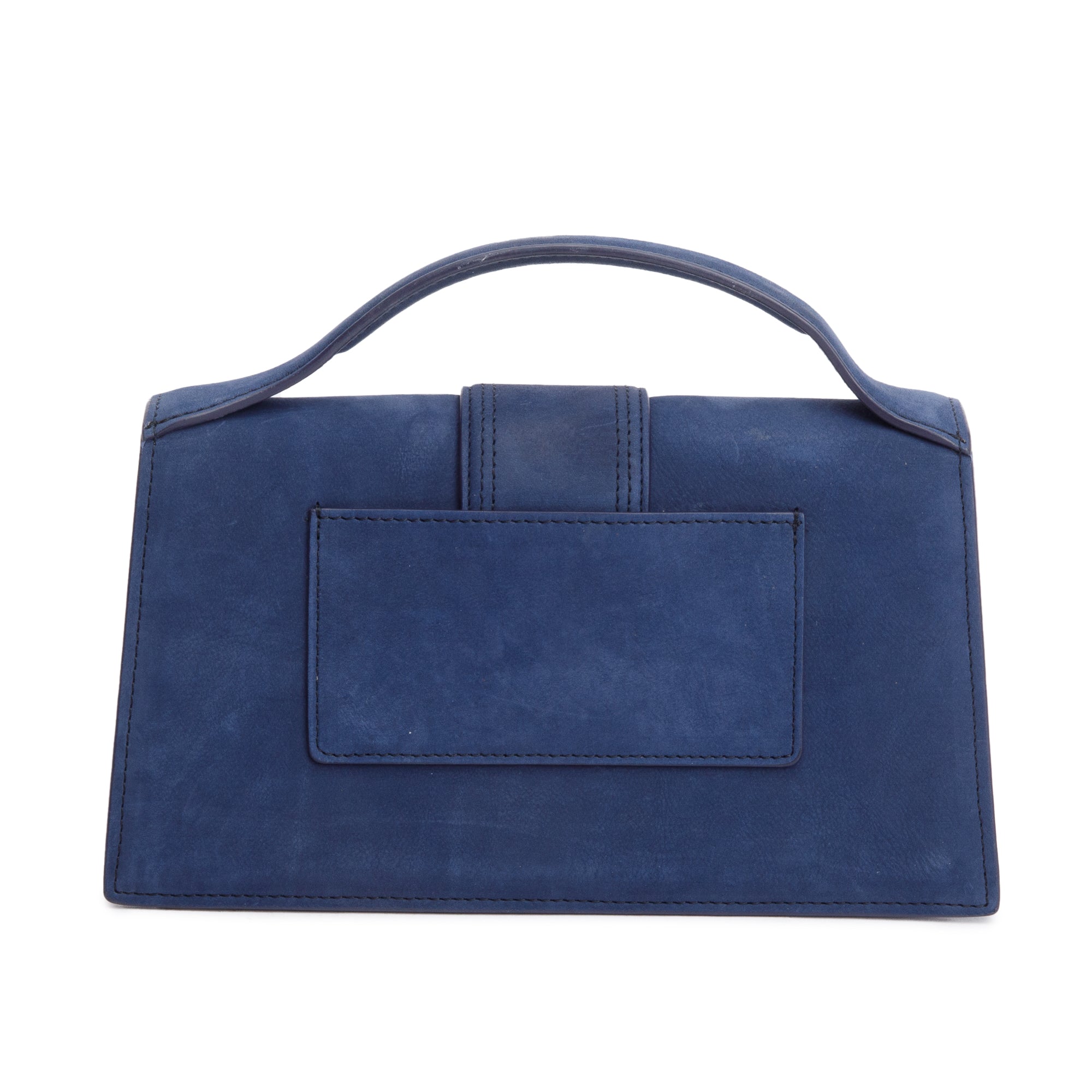 Jacquemus Blue Suede Le Bambino Handle Bag