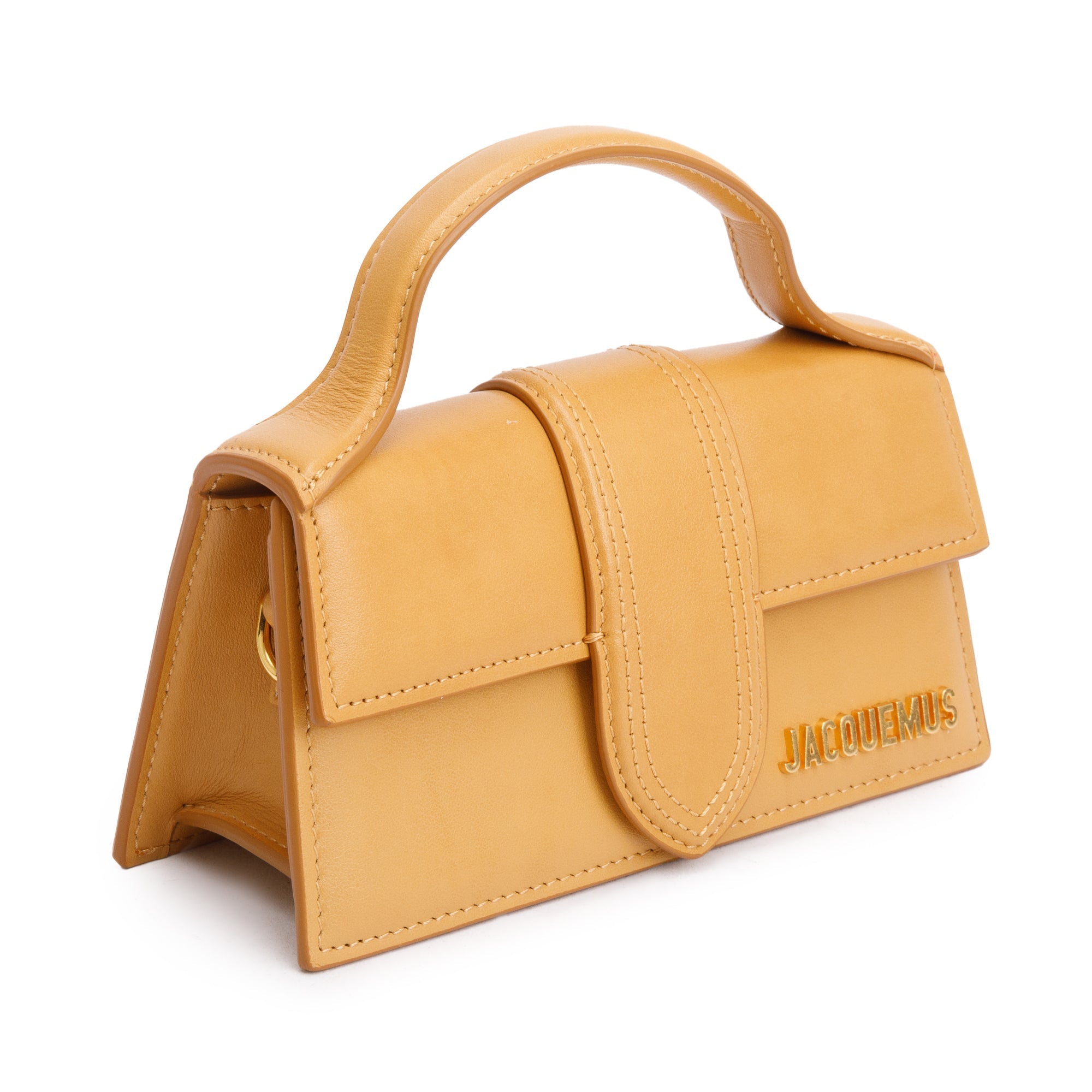 Jacquemus Brown Leather Le Bambino Bag w/ Strap