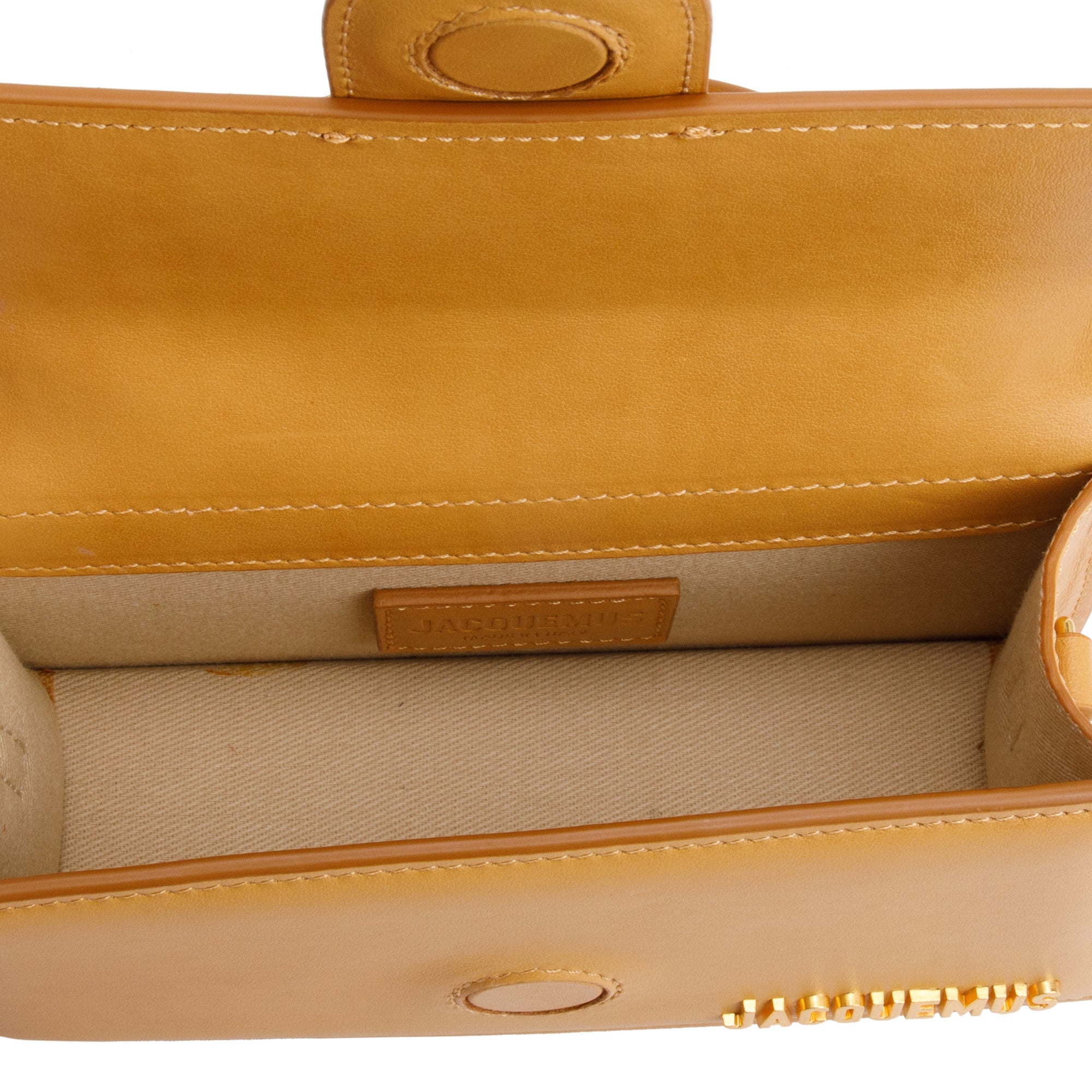 Jacquemus Brown Leather Le Bambino Bag w/ Strap