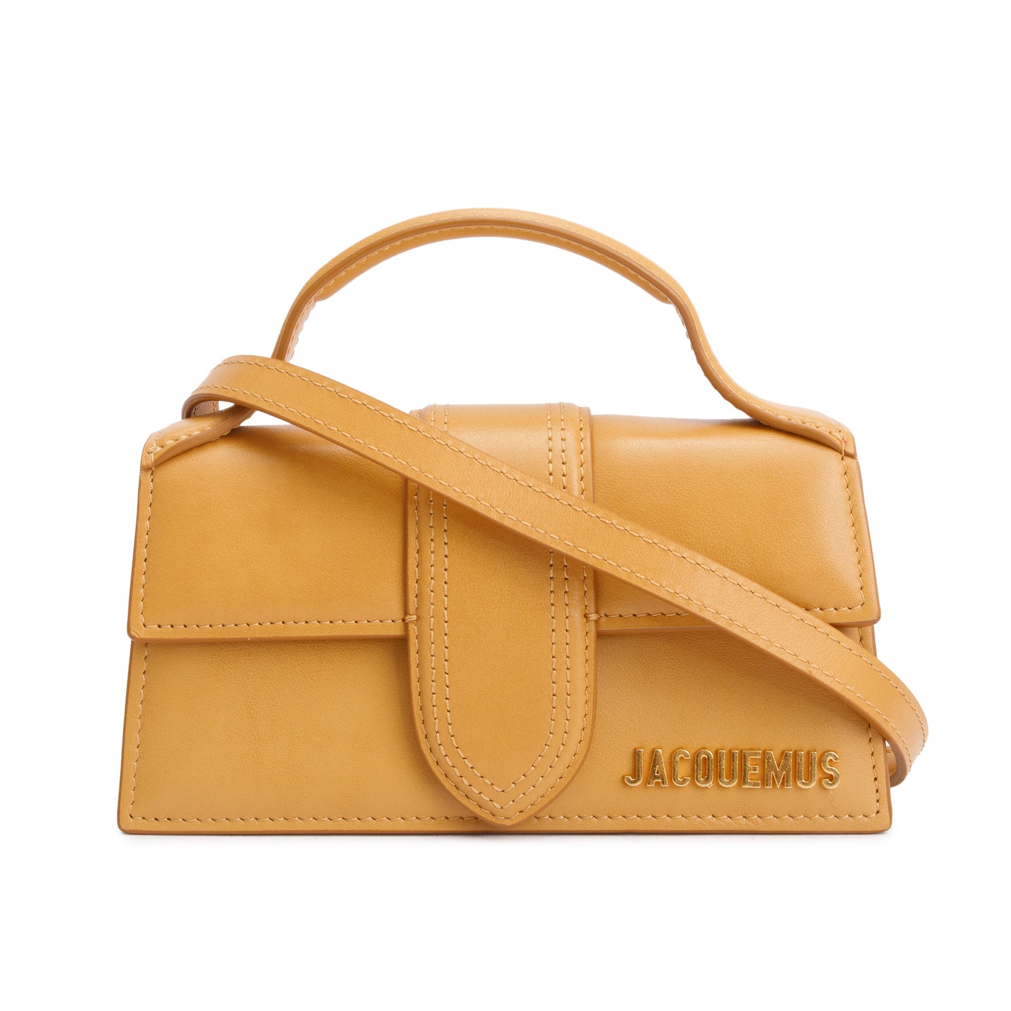 Jacquemus Brown Leather Le Bambino Bag w/ Strap
