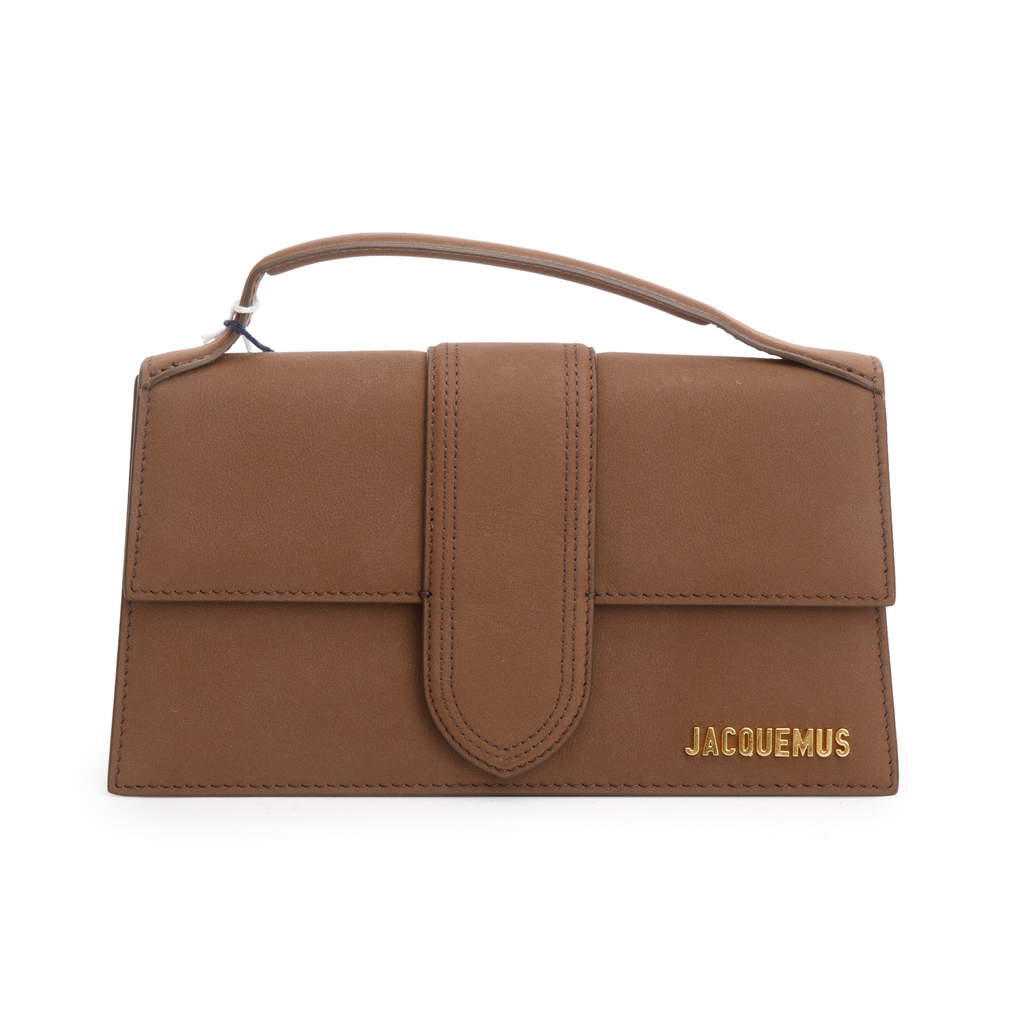 Jacquemus Brown Leather Le Grand Bambino Bag w/ Strap