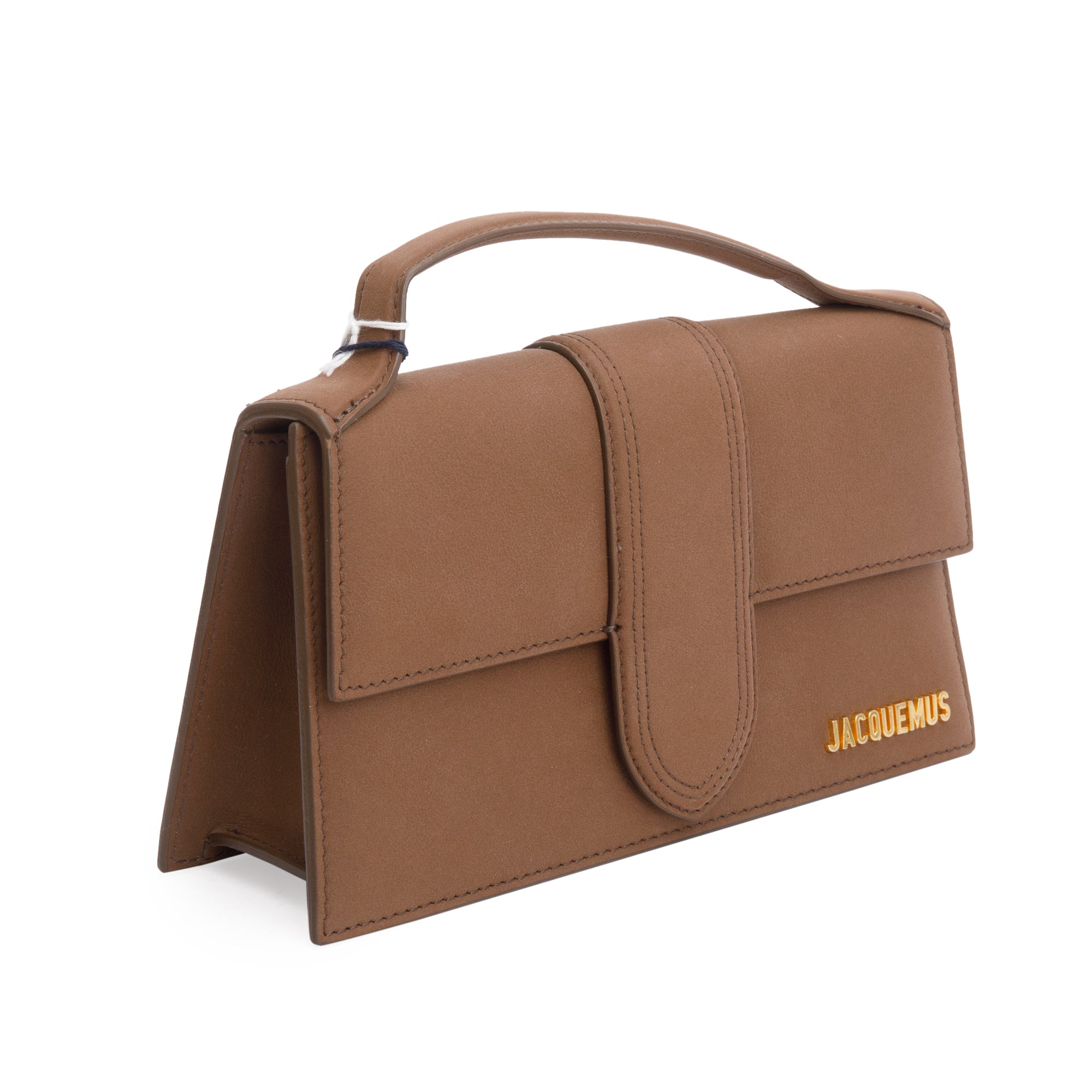 Jacquemus Brown Leather Le Grand Bambino Bag w/ Strap