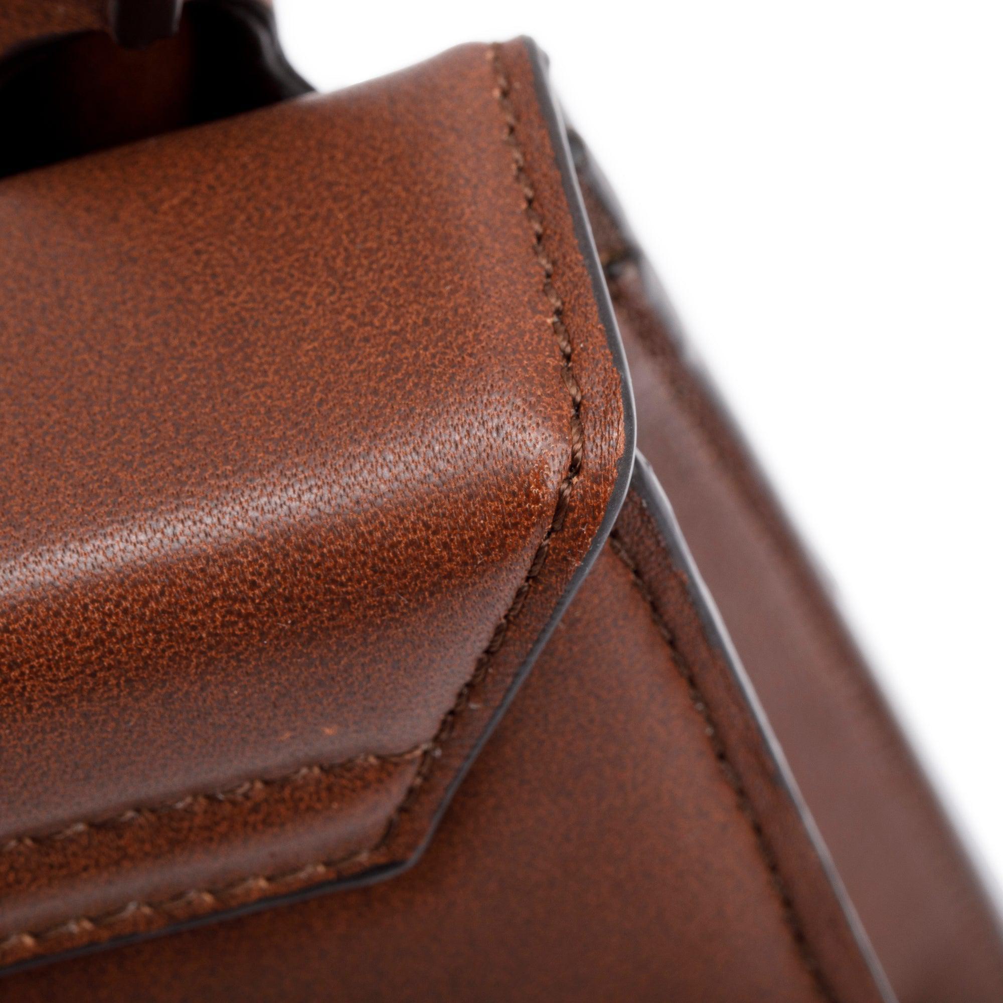 Jacquemus Brown Leather Le Grand Chiquito Moyen Bag w/ Strap