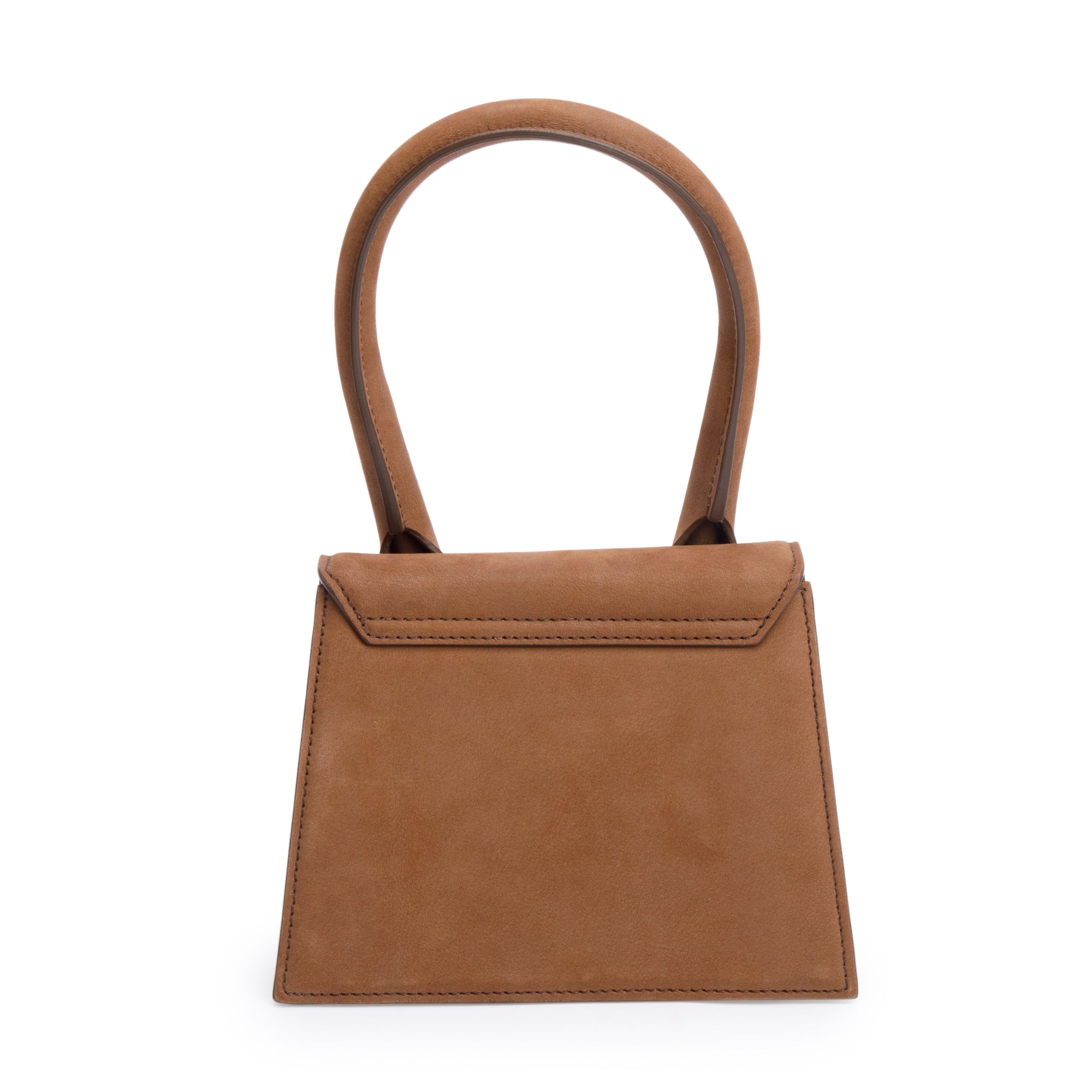 Jacquemus Brown Suede Le Chiquito Moyen Bag w/ Strap