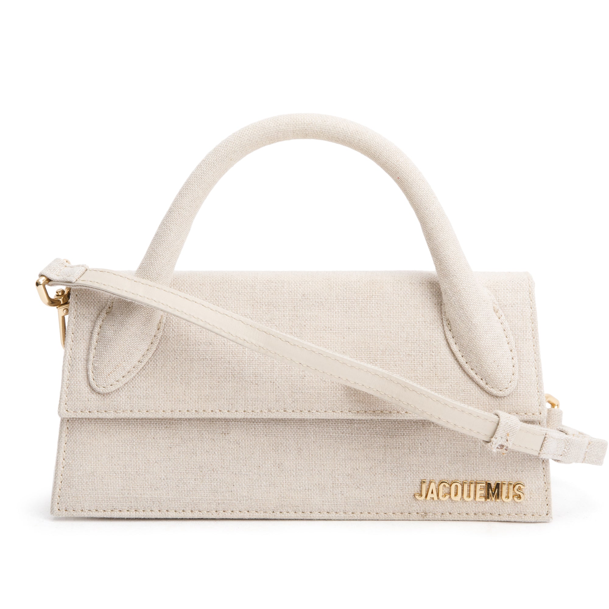 Jacquemus Neutral Canvas Le Chiquito Long Handle Bag