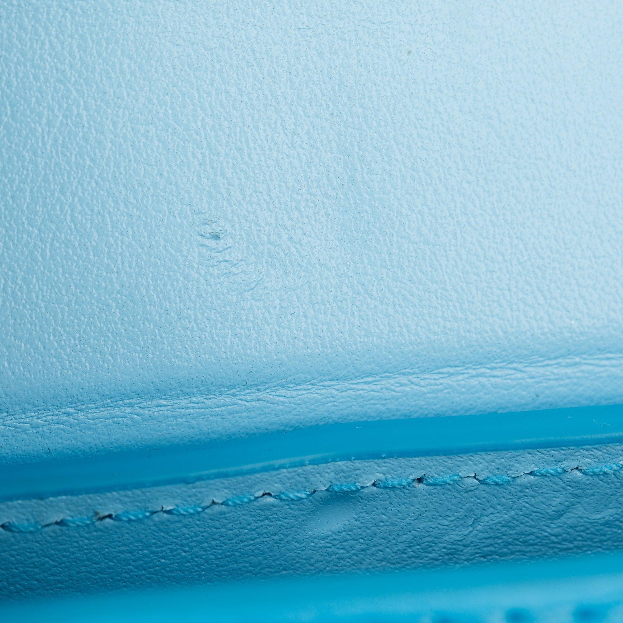 Jacquemus Ombre Turquoise Le Chiquito Noeud Bag w/ Strap