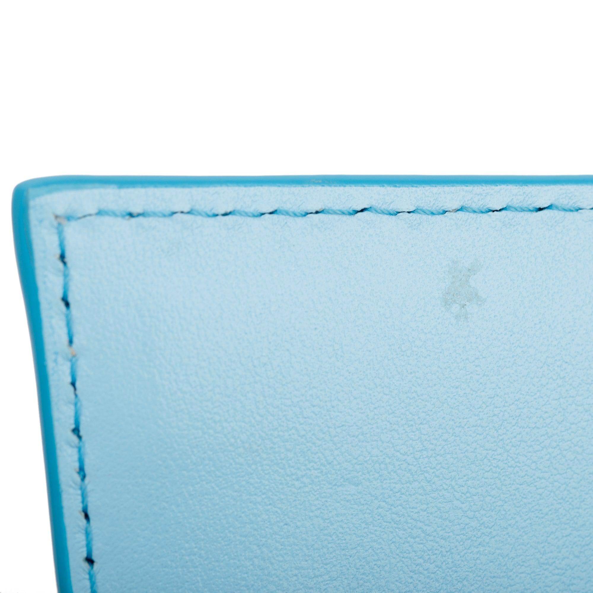 Jacquemus Ombre Turquoise Le Chiquito Noeud Bag w/ Strap