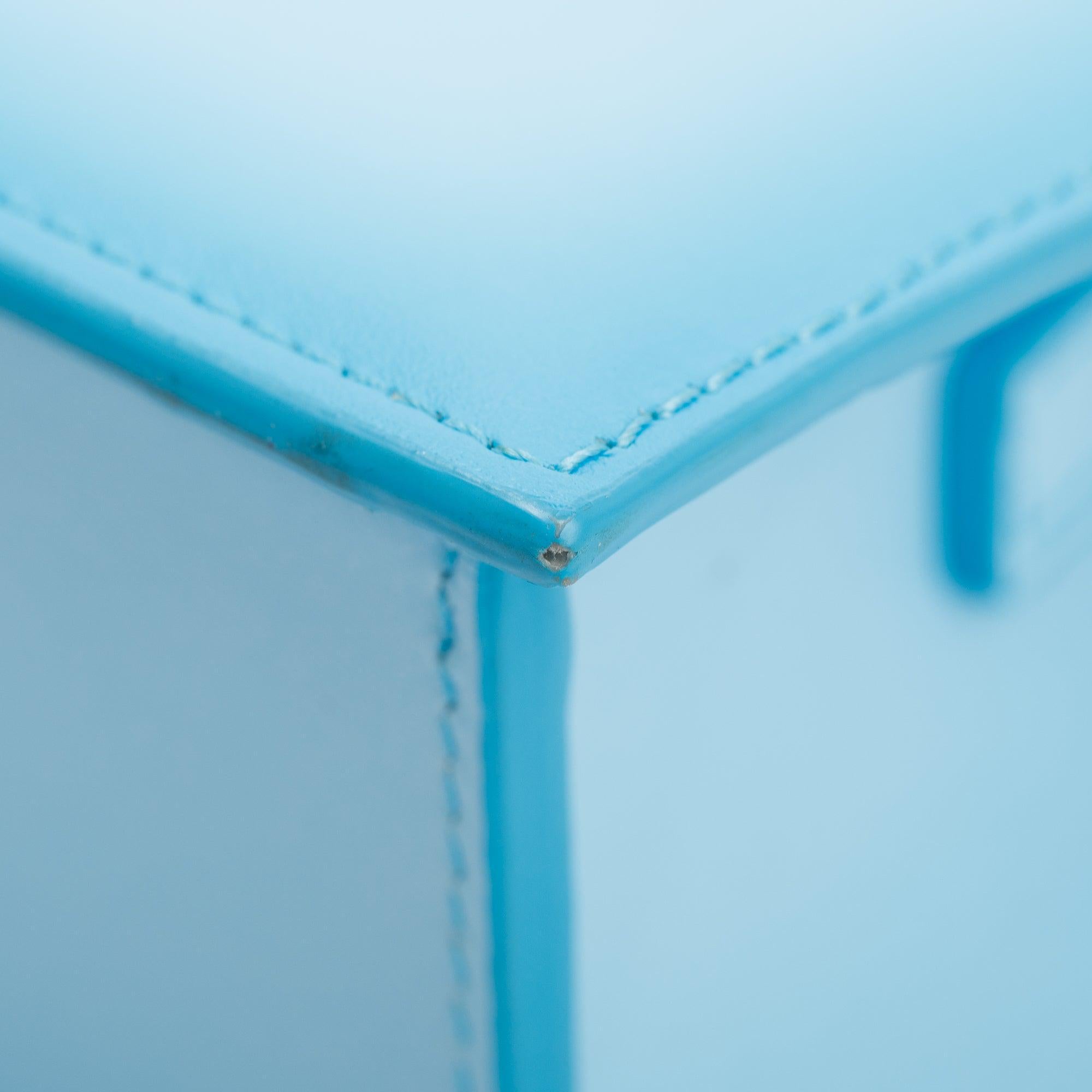 Jacquemus Ombre Turquoise Le Chiquito Noeud Bag w/ Strap