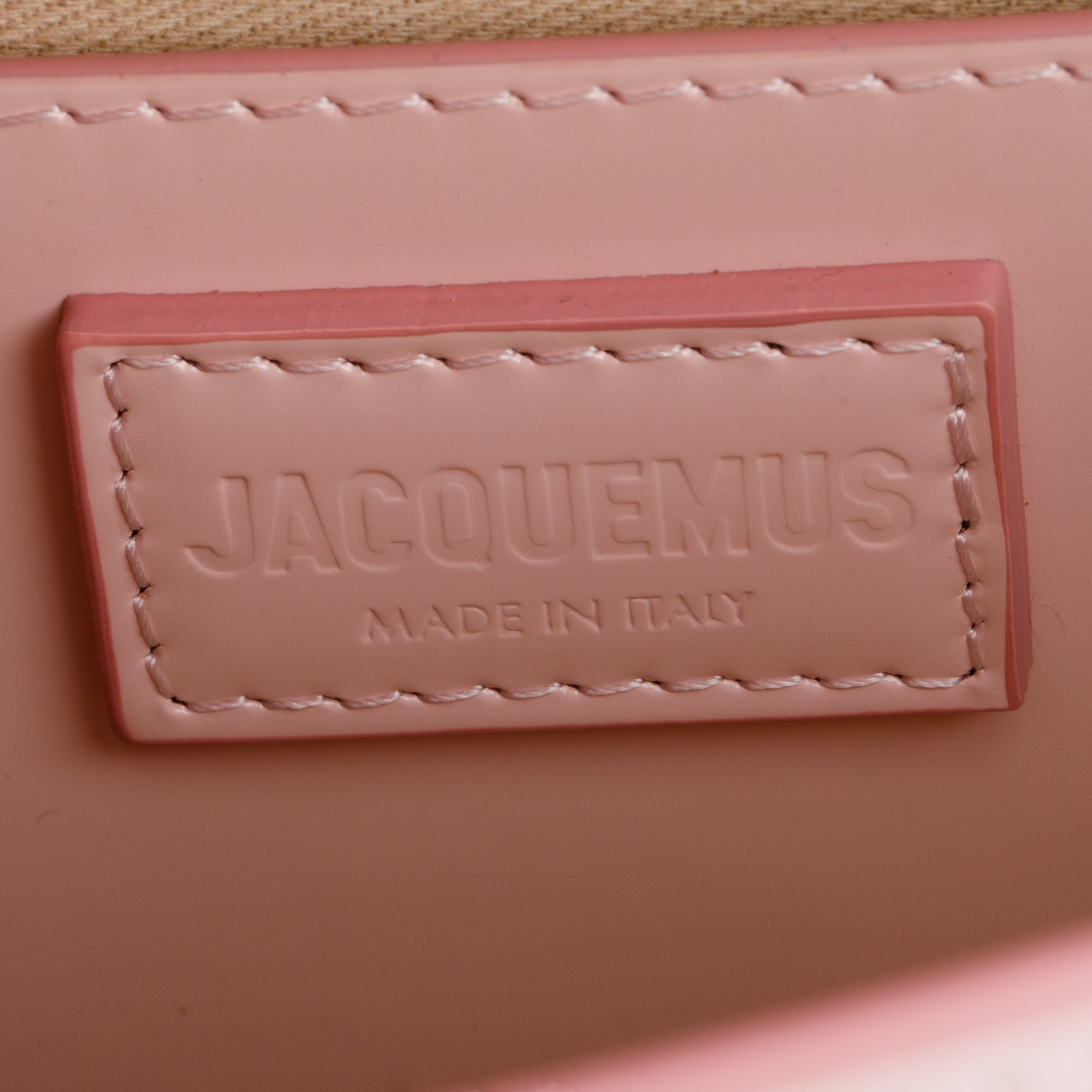 Jacquemus Pink Patent Leather Le Grand Bambino Bag w/ Strap