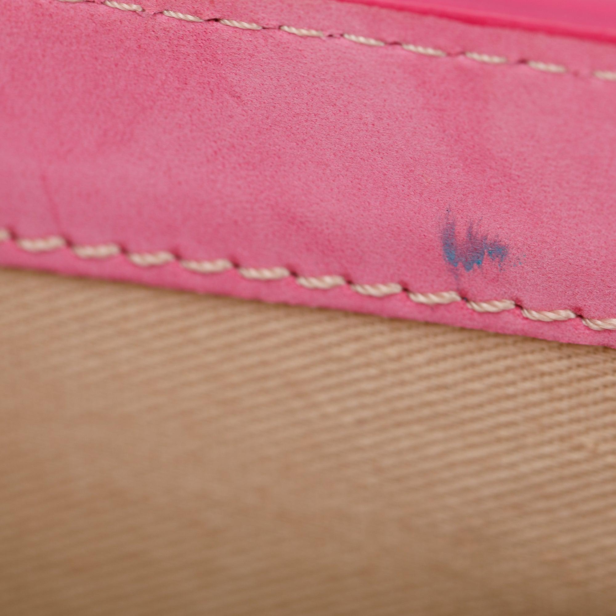 Jacquemus Pink Suede Le Chiquito Noeud Bag w/ Strap