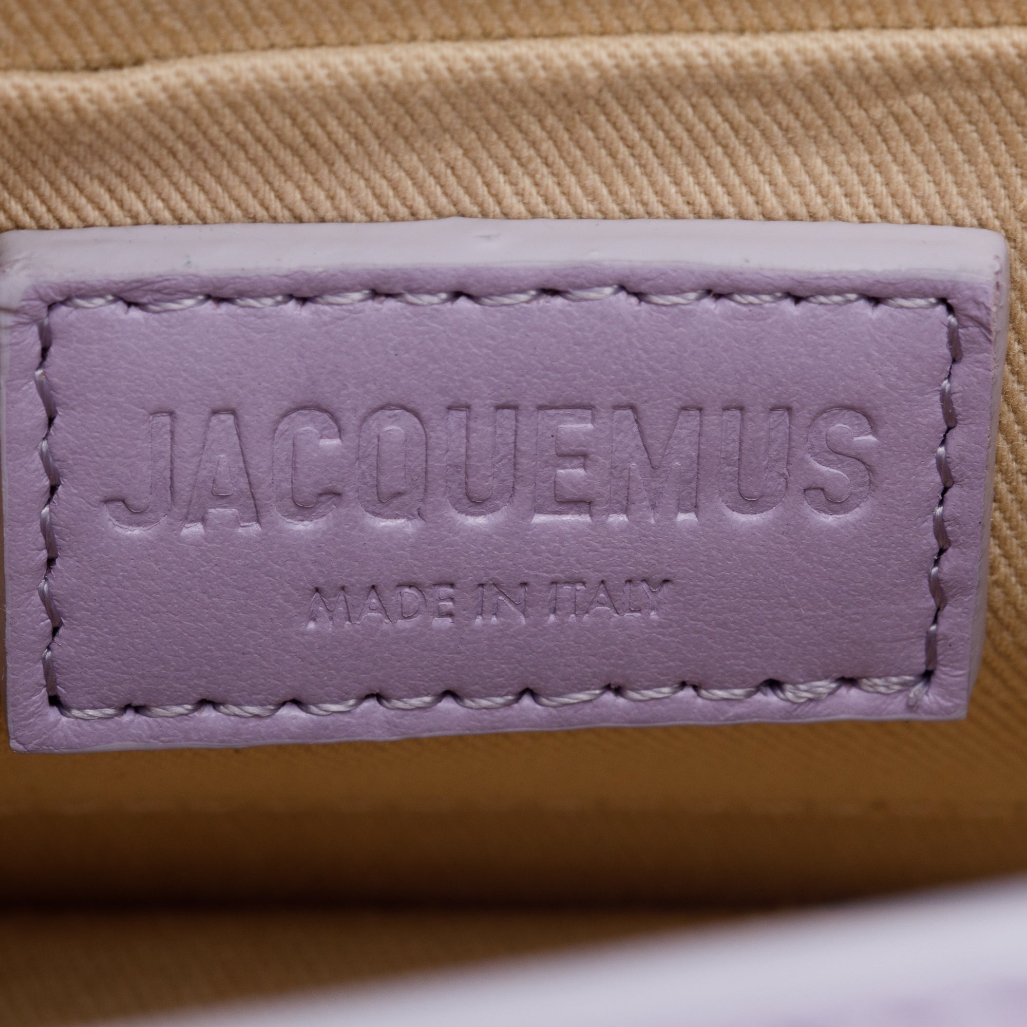 Jacquemus Purple Leather Le Chiquito Moyen Bag w/ Strap
