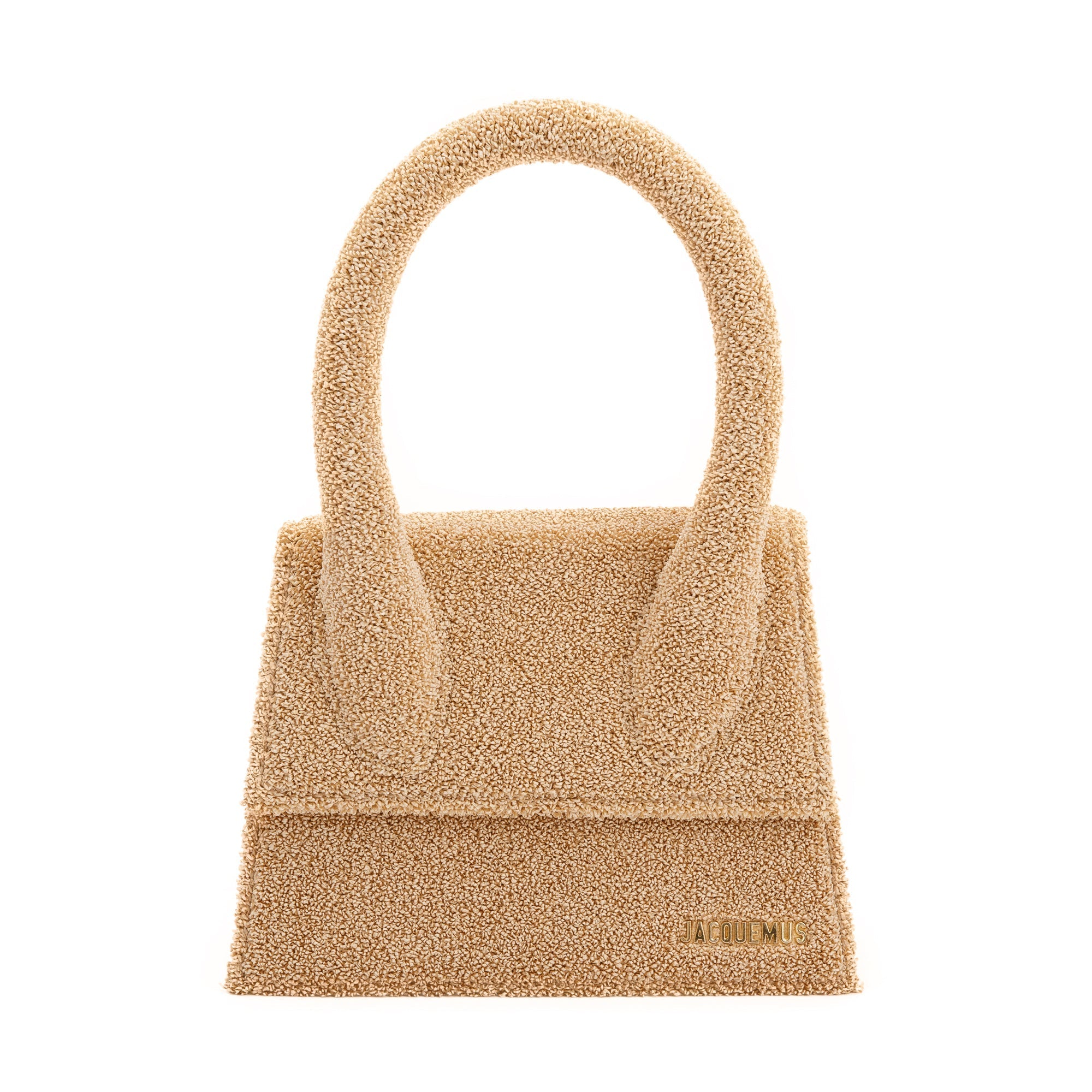Jacquemus Raffia Le Grand Chiquito Handle Bag w/ Strap